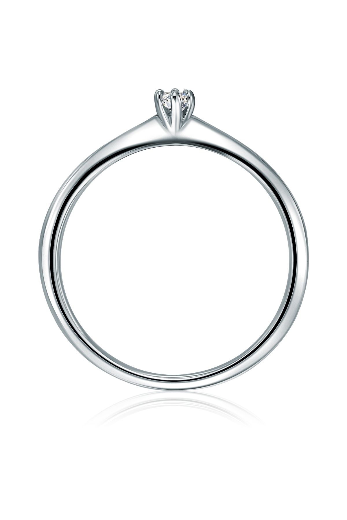 Trilani-Silberring Ring Sterling Silber Zirkonia Weiß 4