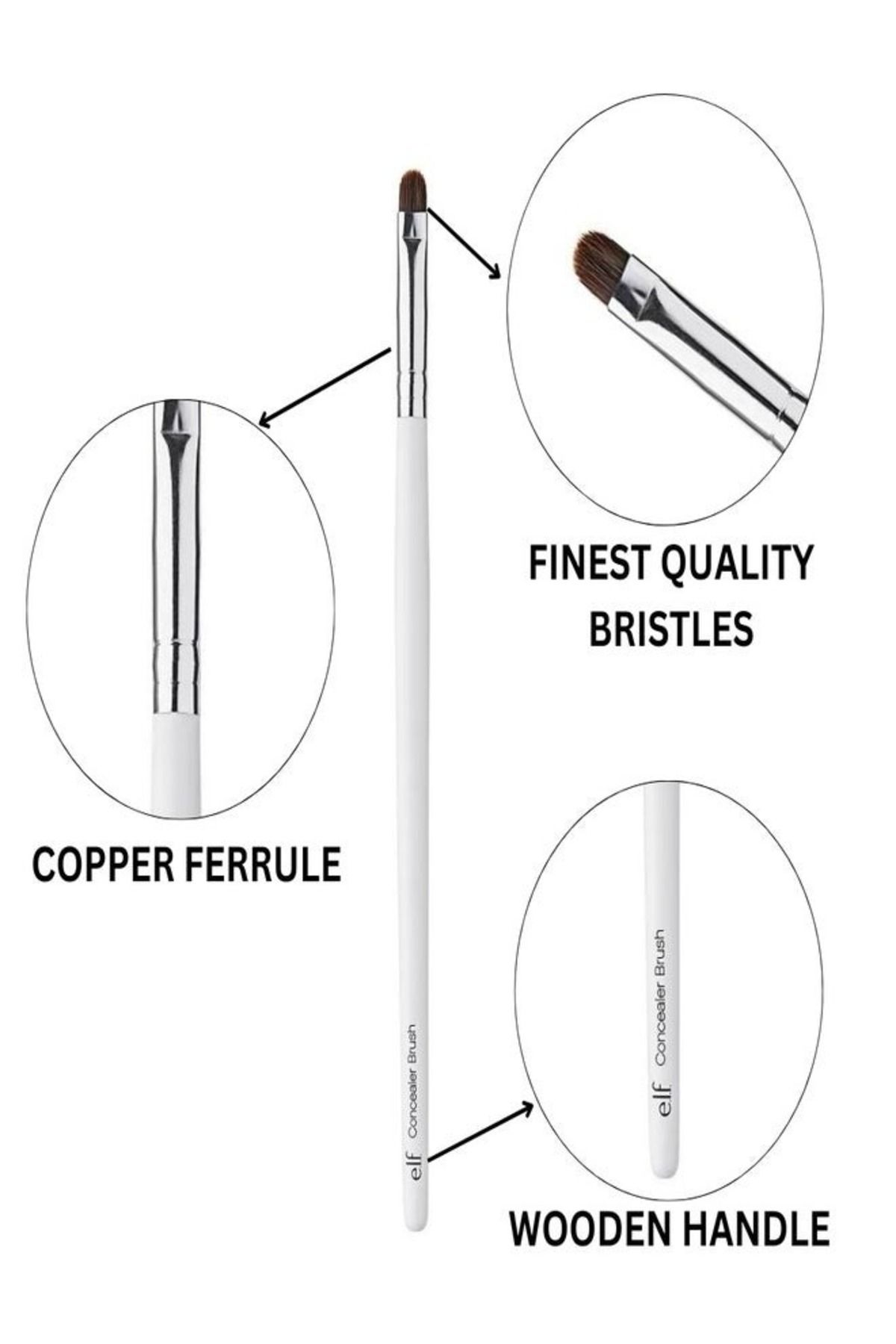 ELF-e.l.f. Essential Concealer Brush – Precision Blending Tool for Flawless Coverage 2