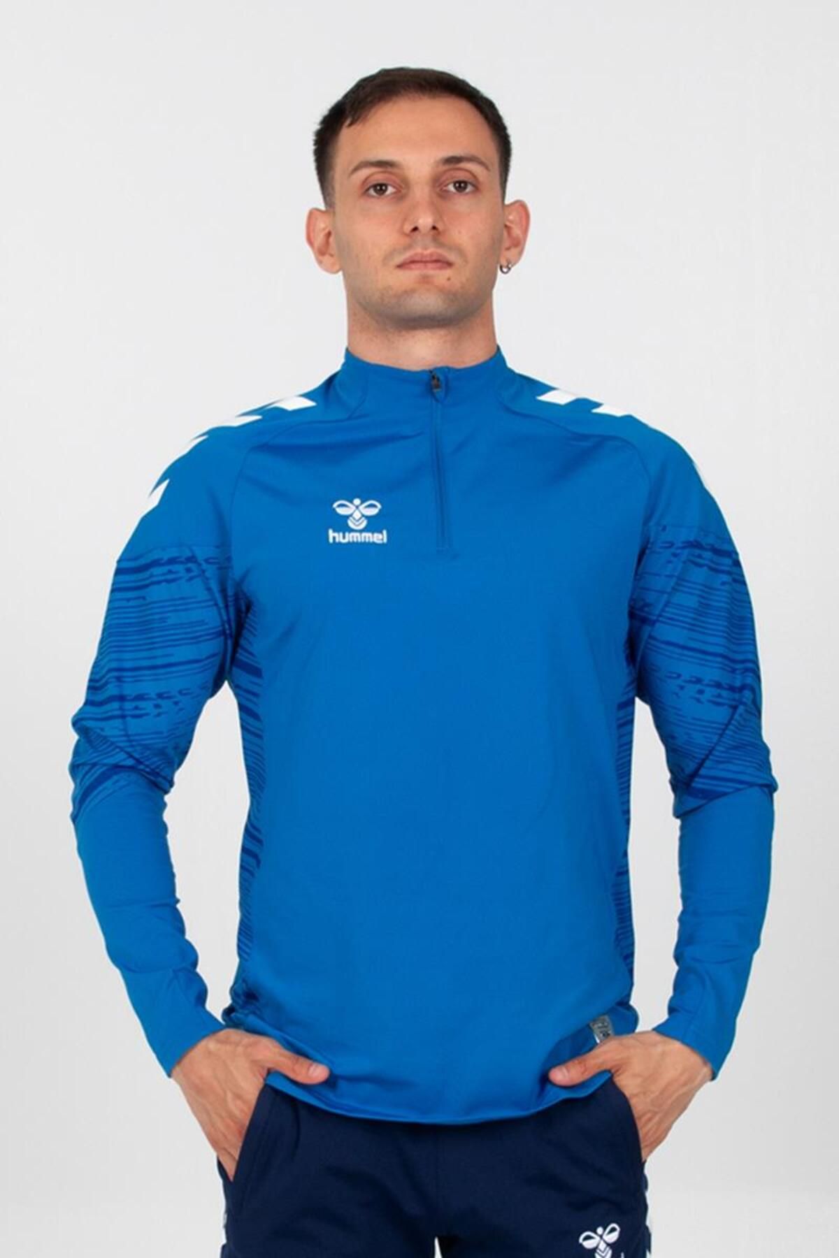 hummel Line Antrenman Eşofman Üstü Mavi