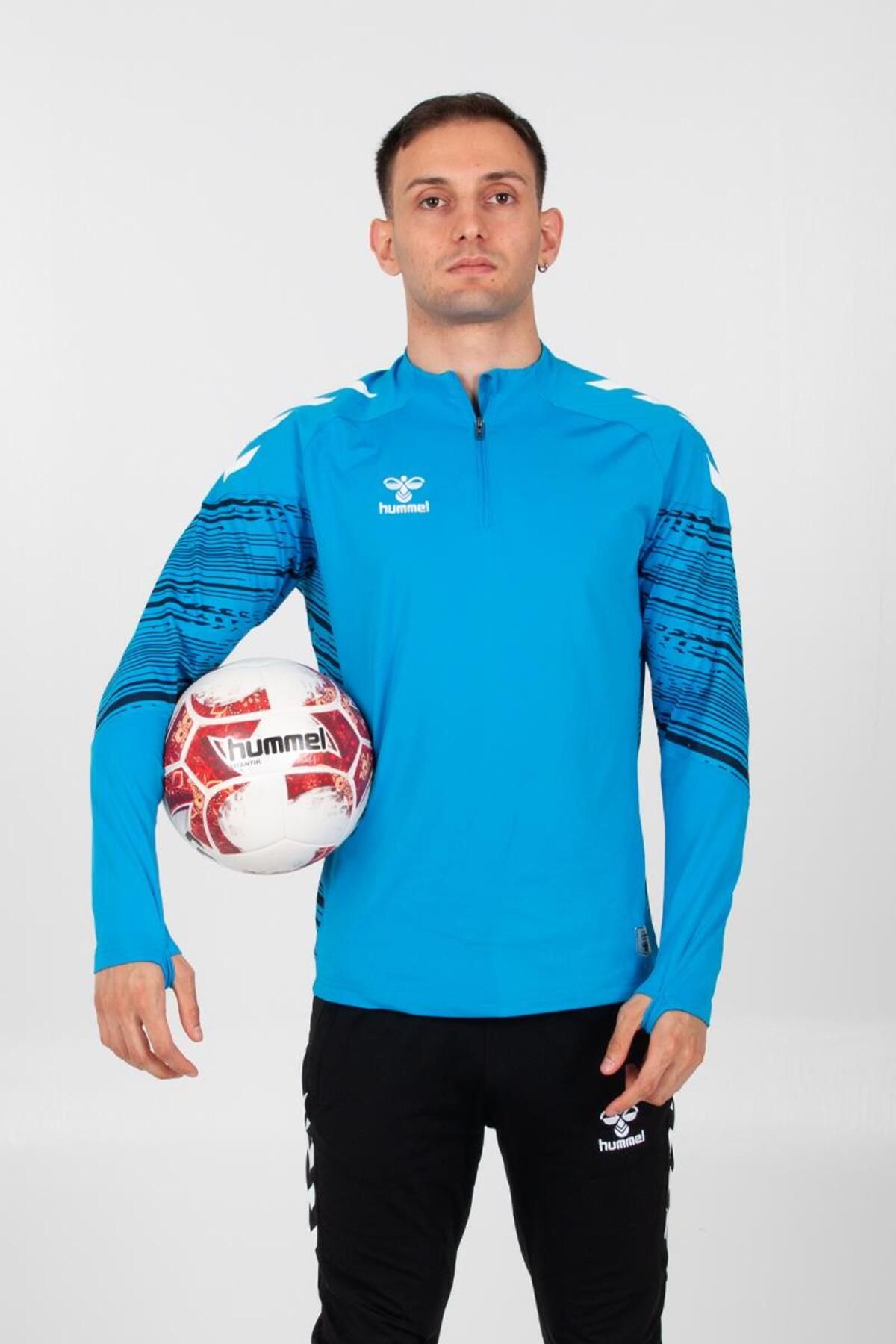 hummel Line Antrenman Eşofman Üstü Turkuaz