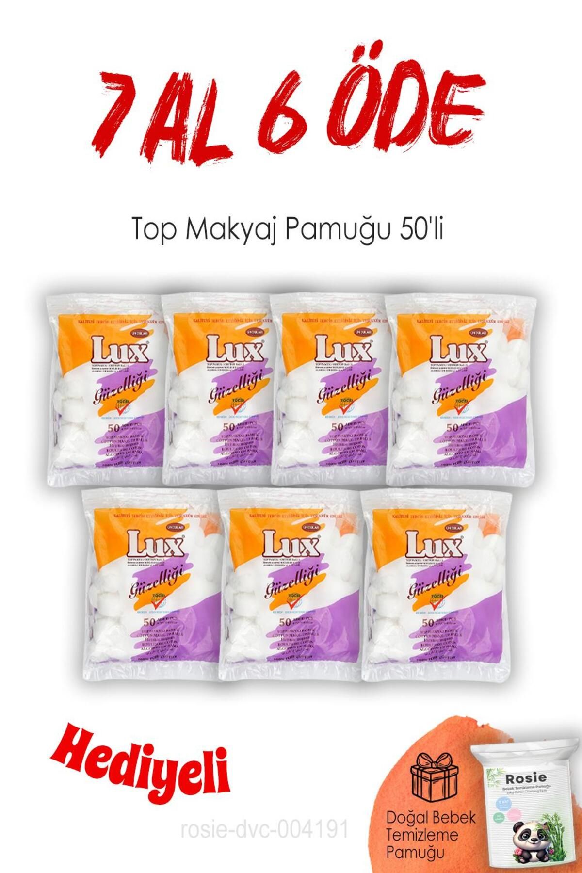 LUX Top Makyaj Pamuğu 50'li 7 AL 6 ÖDE ve ROSIE