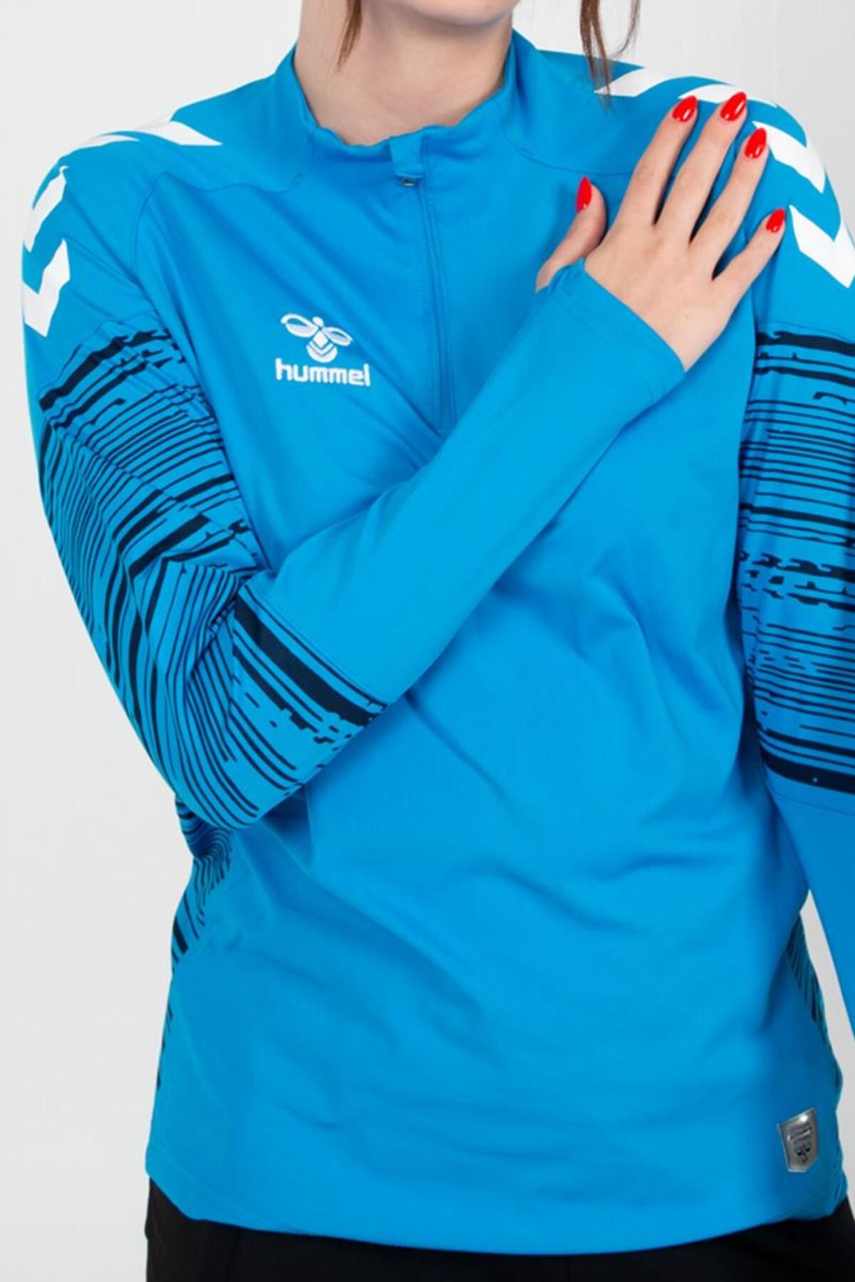 ست گرمکن ورزشی مردانه و زنانه آموزش خط در فیروزه ای TRACKSUIT hummel