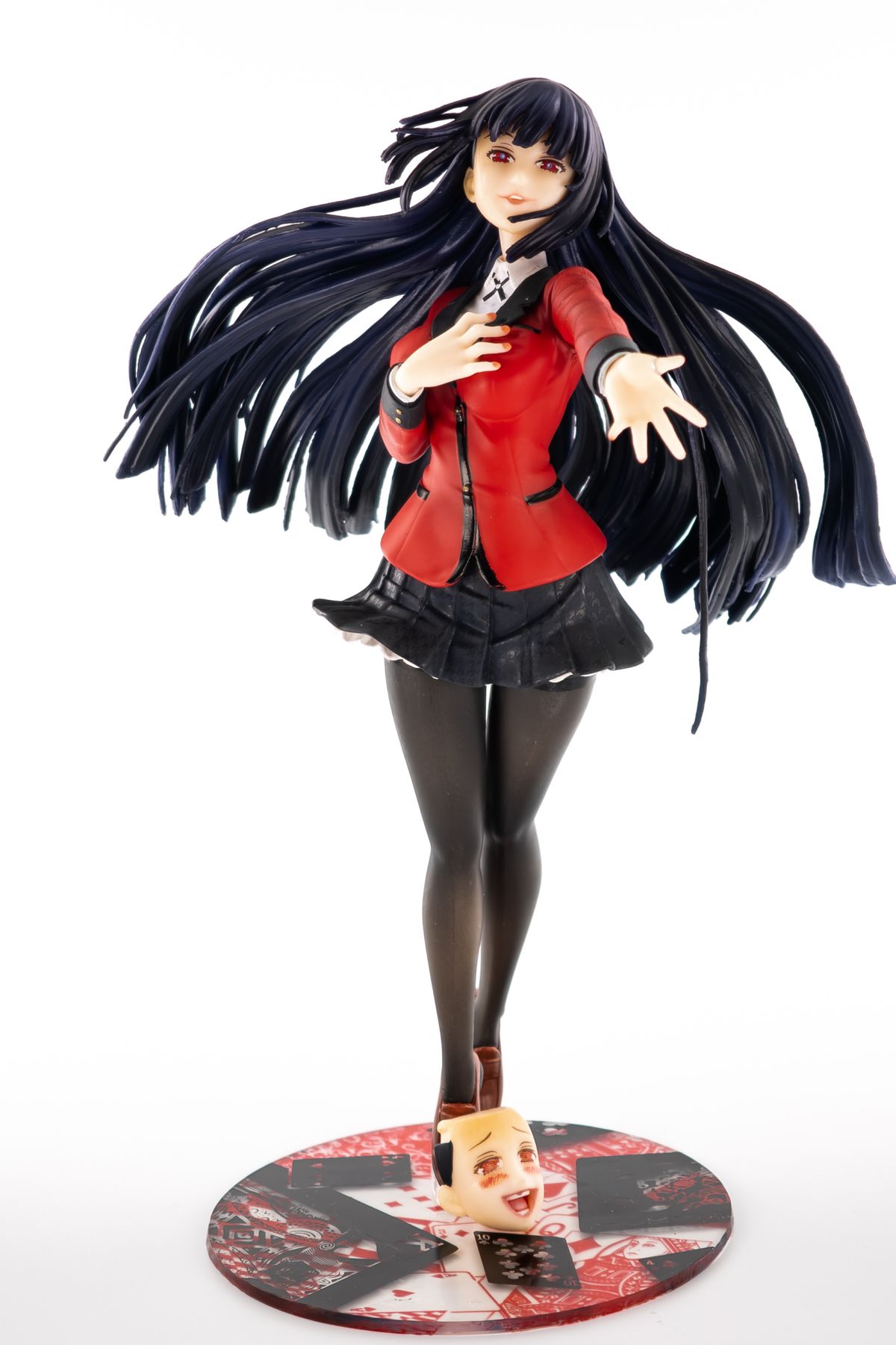 shop Kakegurui Jabami Yumeko Koleksiyon Figürü – Değiştirilebilir Yüzlü 21 cm Model