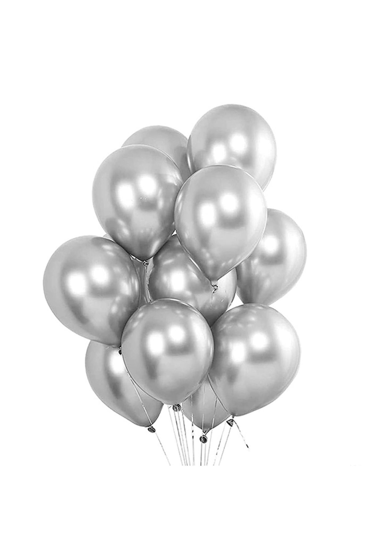 ZENVİVA METALİK BALON GÜMÜŞ 100 ADET
