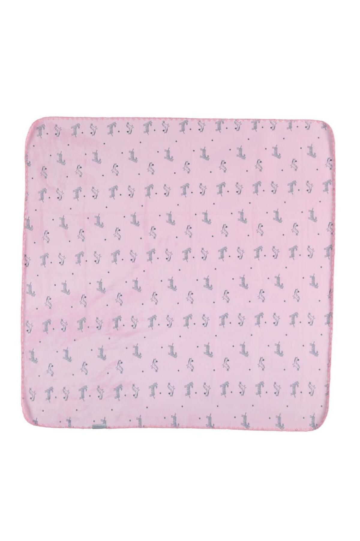 Skygo Happy Zebra Land Fluffy Bebek Battaniye 64529 Pembe