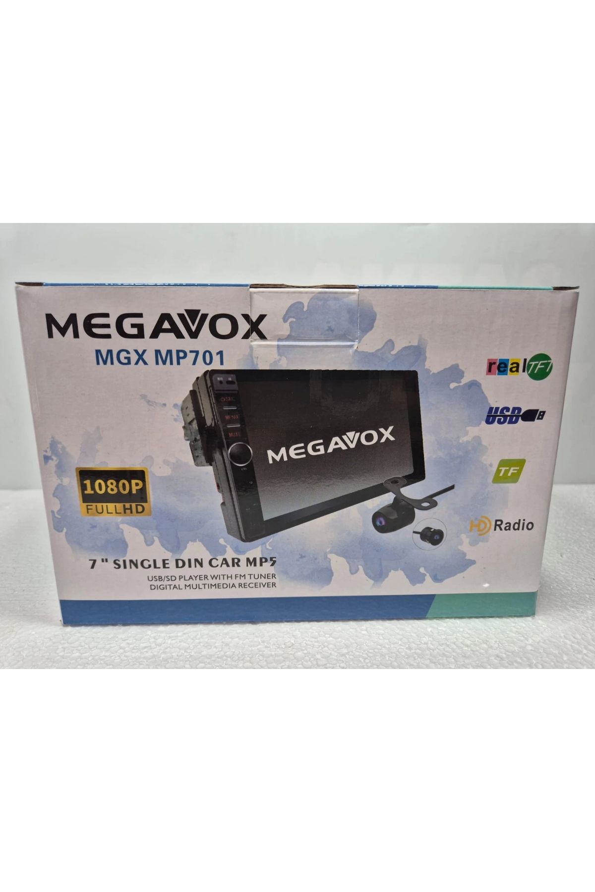 megavox İnce Kasa Double Teyp - Aşağı Yukarı Ayarlanan Ekranlı Tofaş Teyp - Park Kameralı