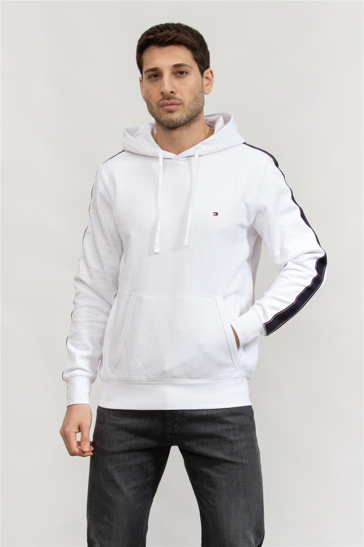 Tommy Hilfiger Erkek Fermuarlı Sweatshirt