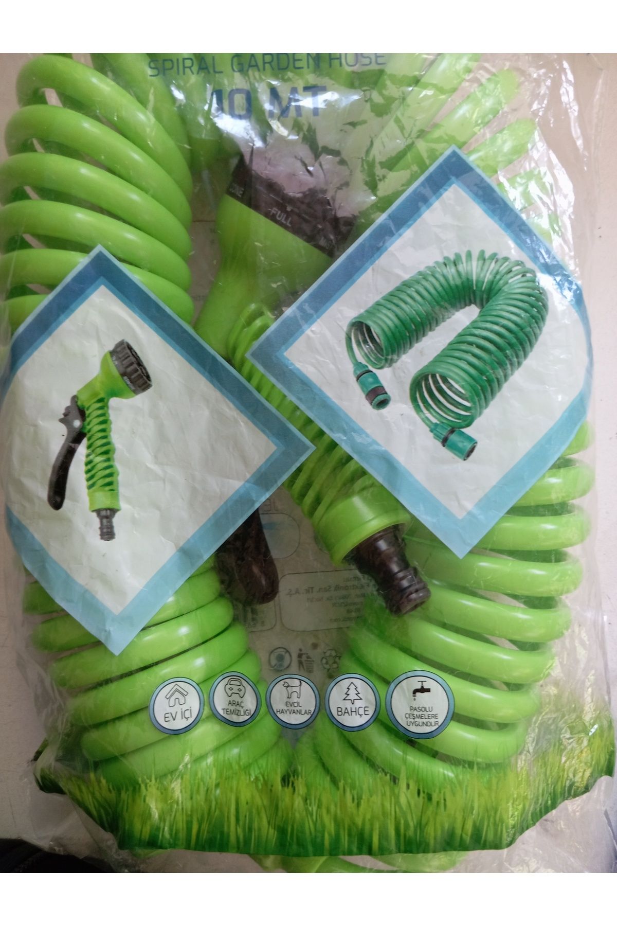 MTA HİGH-TECH Spiral bahçe hortumu 10 mt