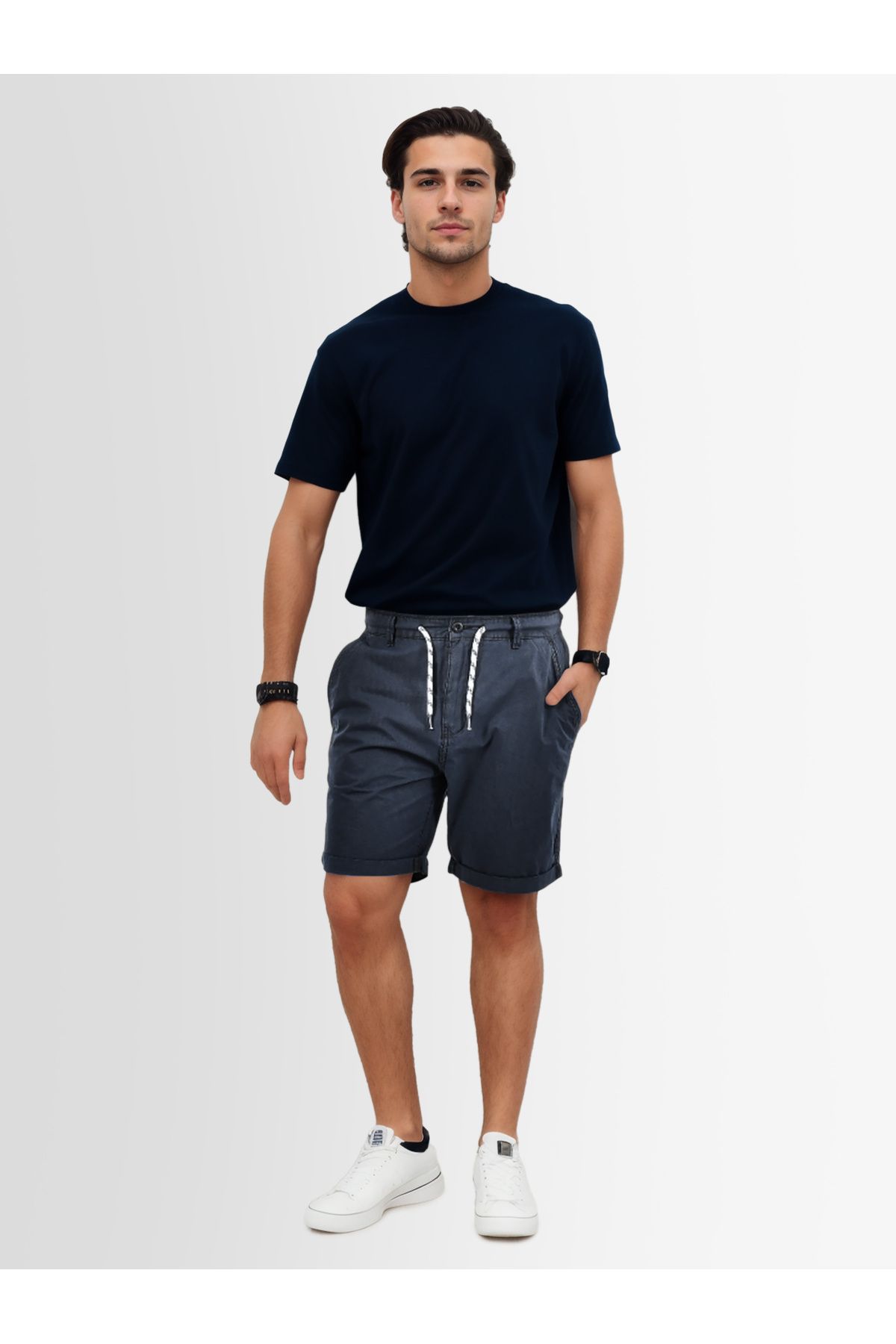 Indicode-InCanvar Herren Stoff Şort B795 4