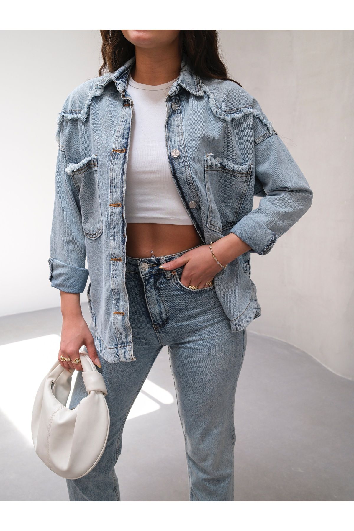 SOLİS MODA Kadın kot çeket