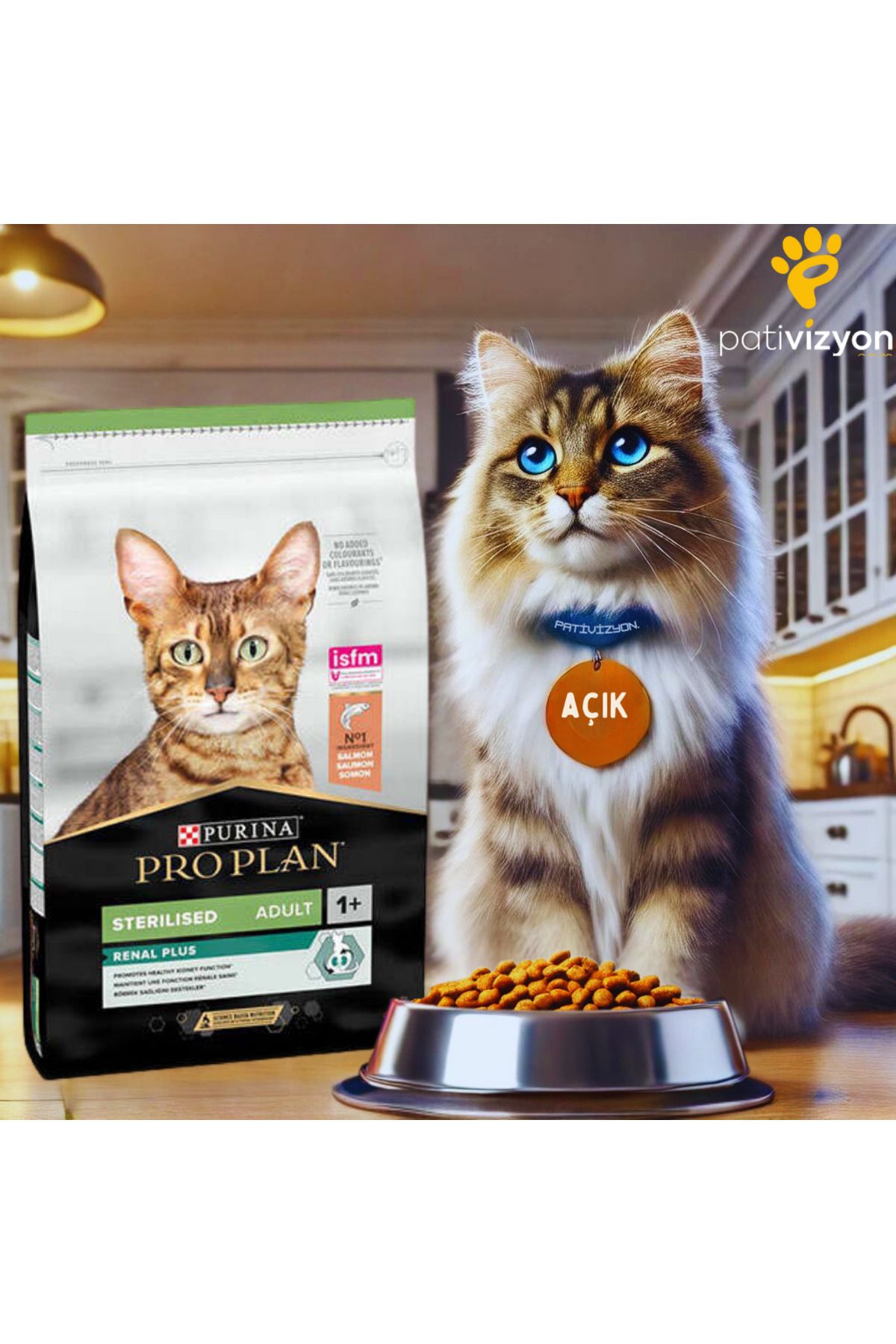 Pro Plan Sterilised Somonlu Kısırlaştırılmış Yetişkin Kedi Maması 1 Kg Açık