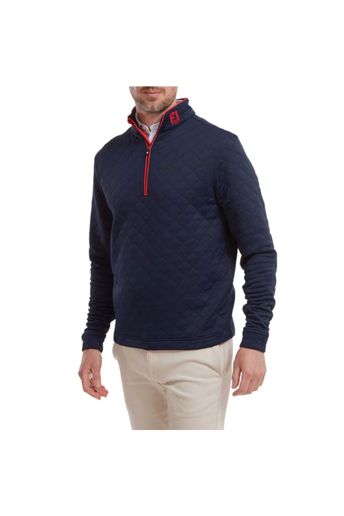 FootJoy Diamond Jacquard Chill-Out Pullover Lacivert 88452