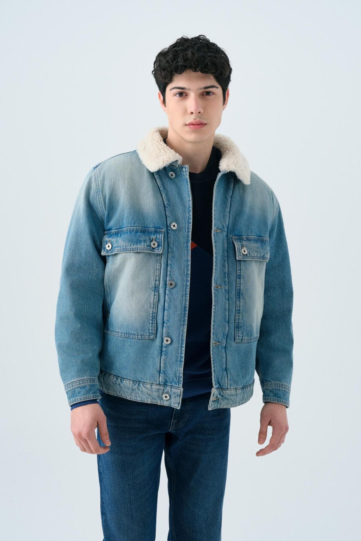 Loft Lf2038028 Werner Sherpa Erkek Jean Ceket