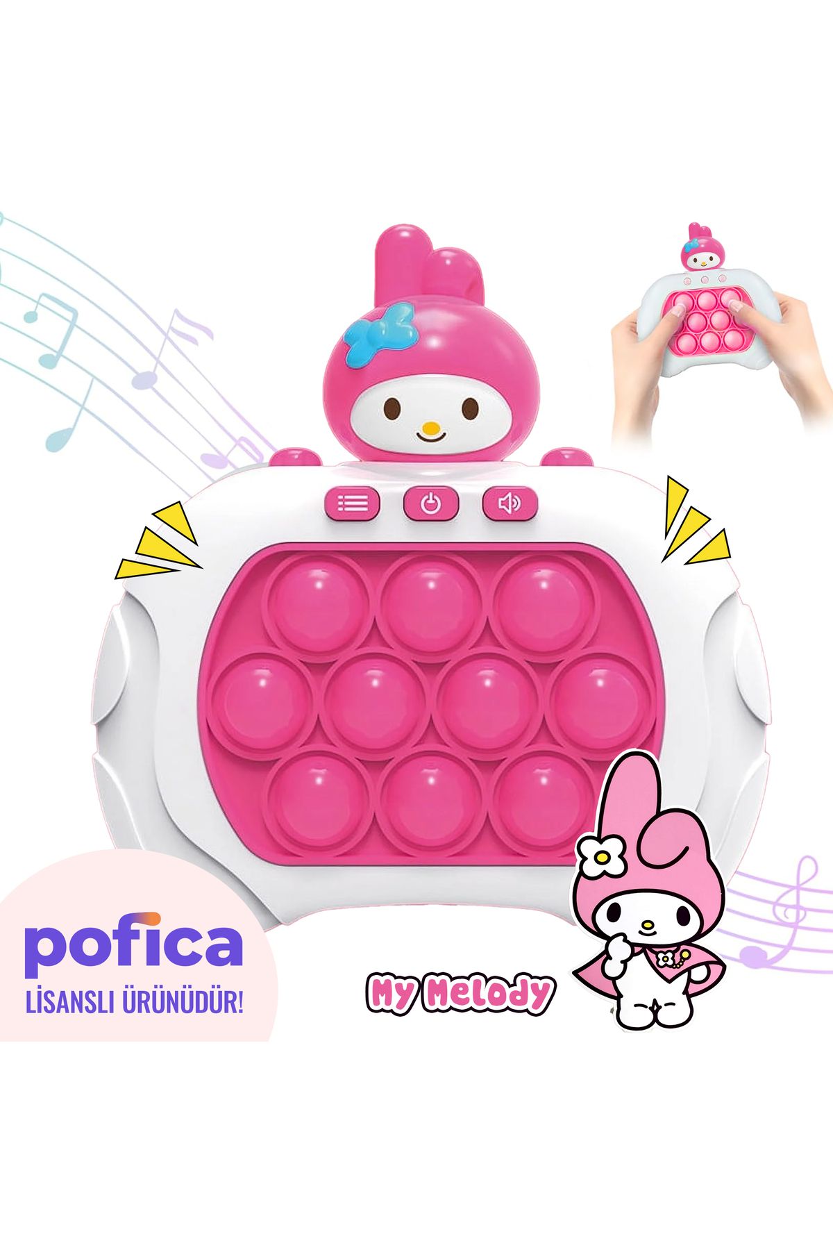 MODA Işıklı Sesli Eğlenceli Hafıza Geliştirici Eğitici Melody Pop It Oyuncak