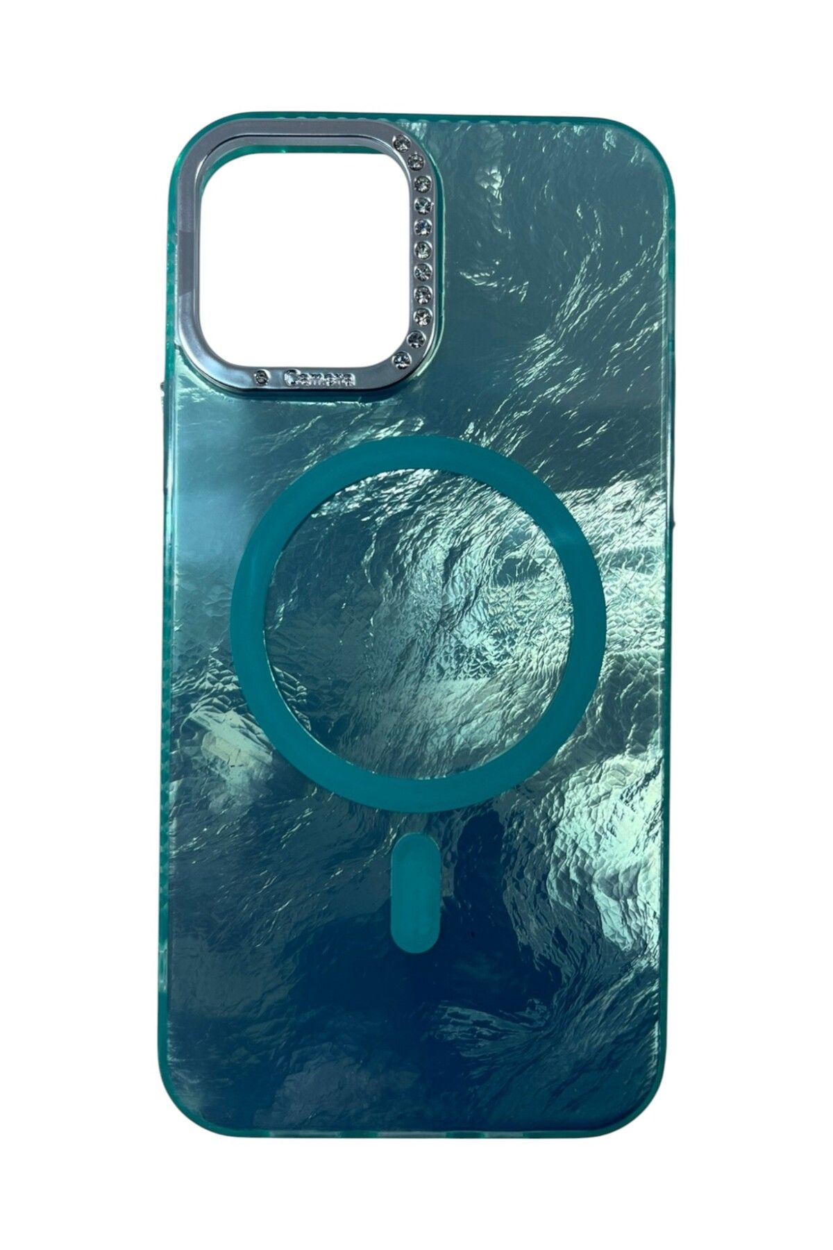 Di Aksesuar iPhone 12 Turkuaz Marble Kılıf