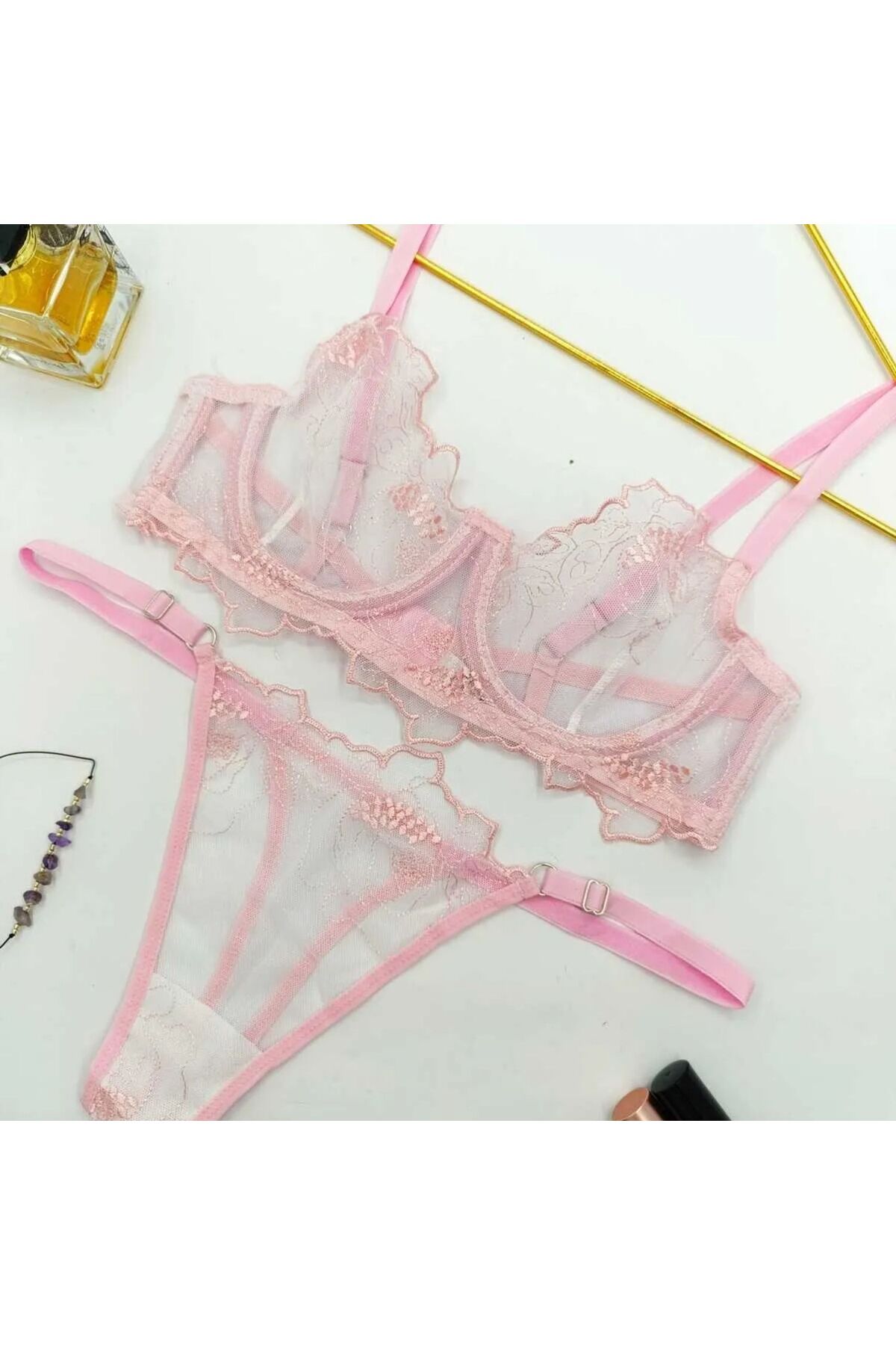 pareoss Dantelli Bralet Takım (SÜTYEN&TANGA)