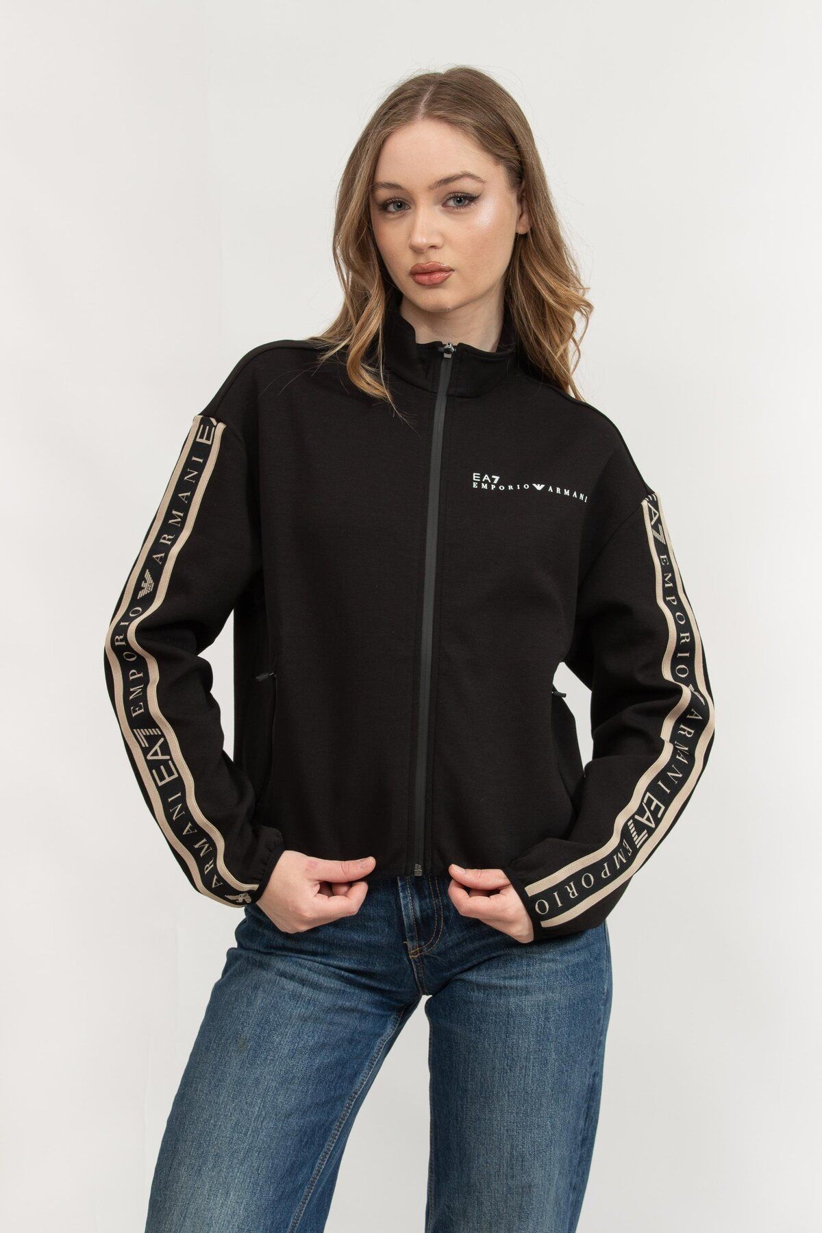 EA7 Kadın Fermuarlı Sweatshirt