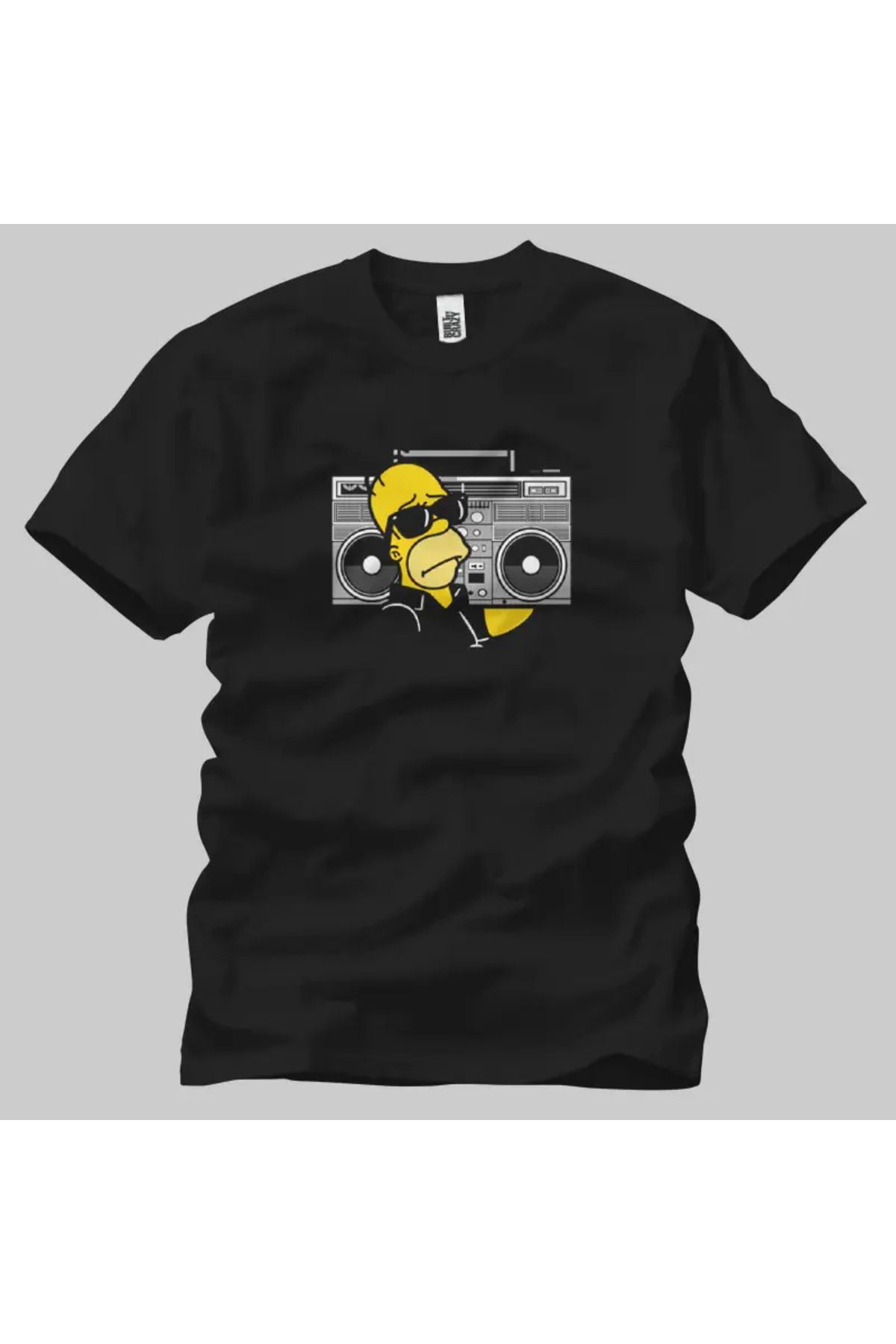 Built By Crazy Homer Simpsons Boombox Unisex Tişört