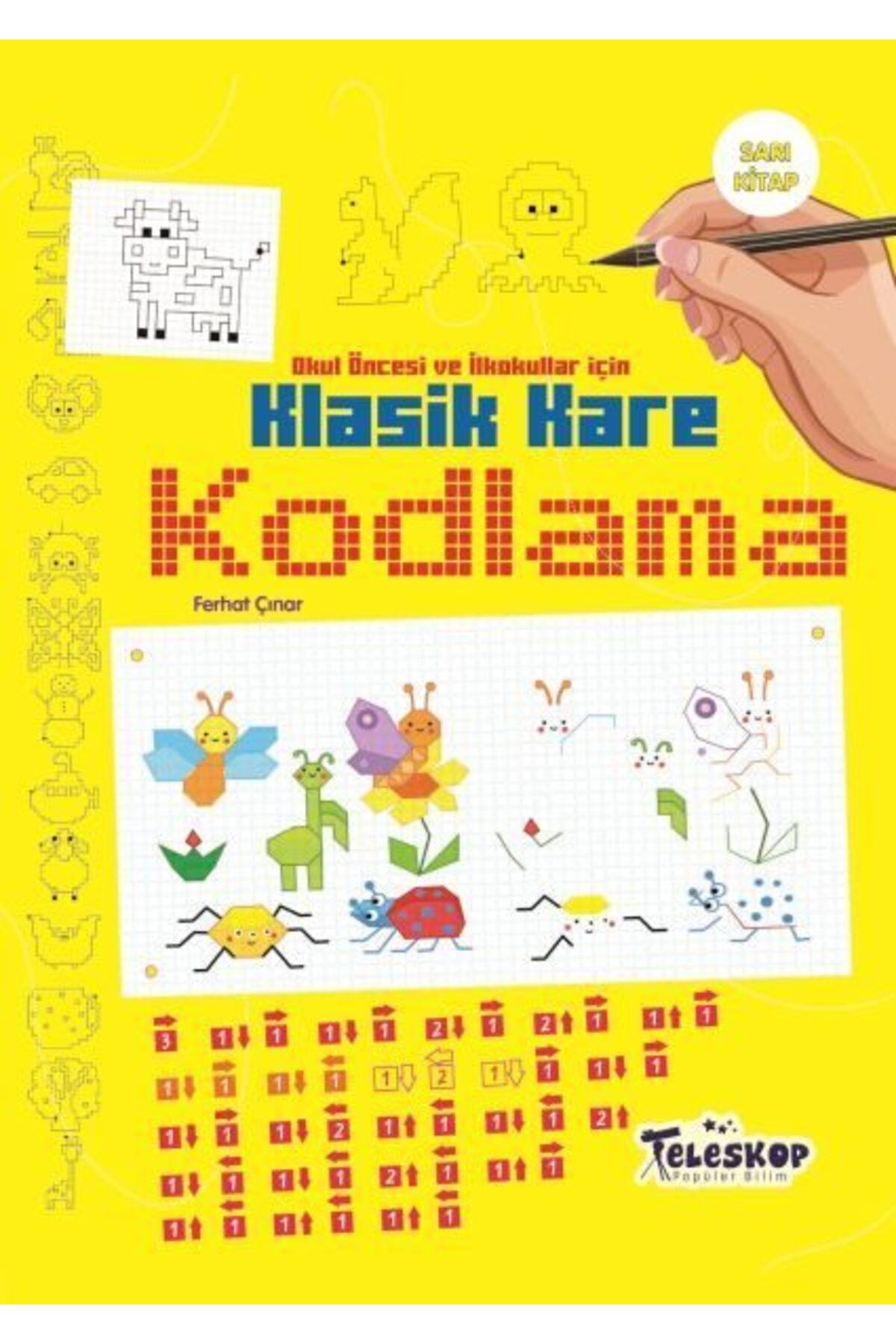 Destek Yayınları Klasik Kare Kodlama Sarı Kitap