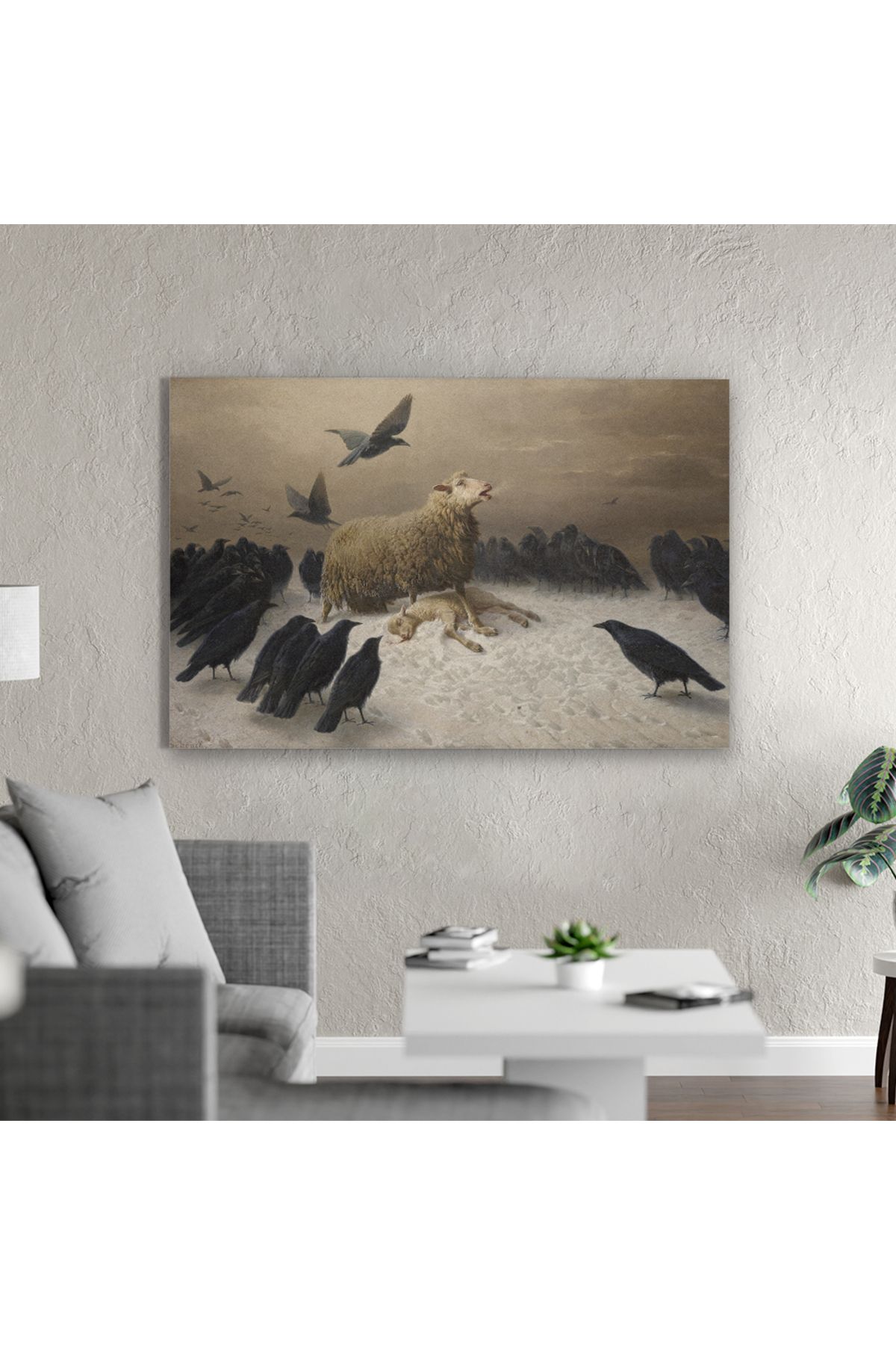 Yzc Store August Friedrich Schenck Kanvas Tablo | Klasik Sanat Doğa Manzarası Poster