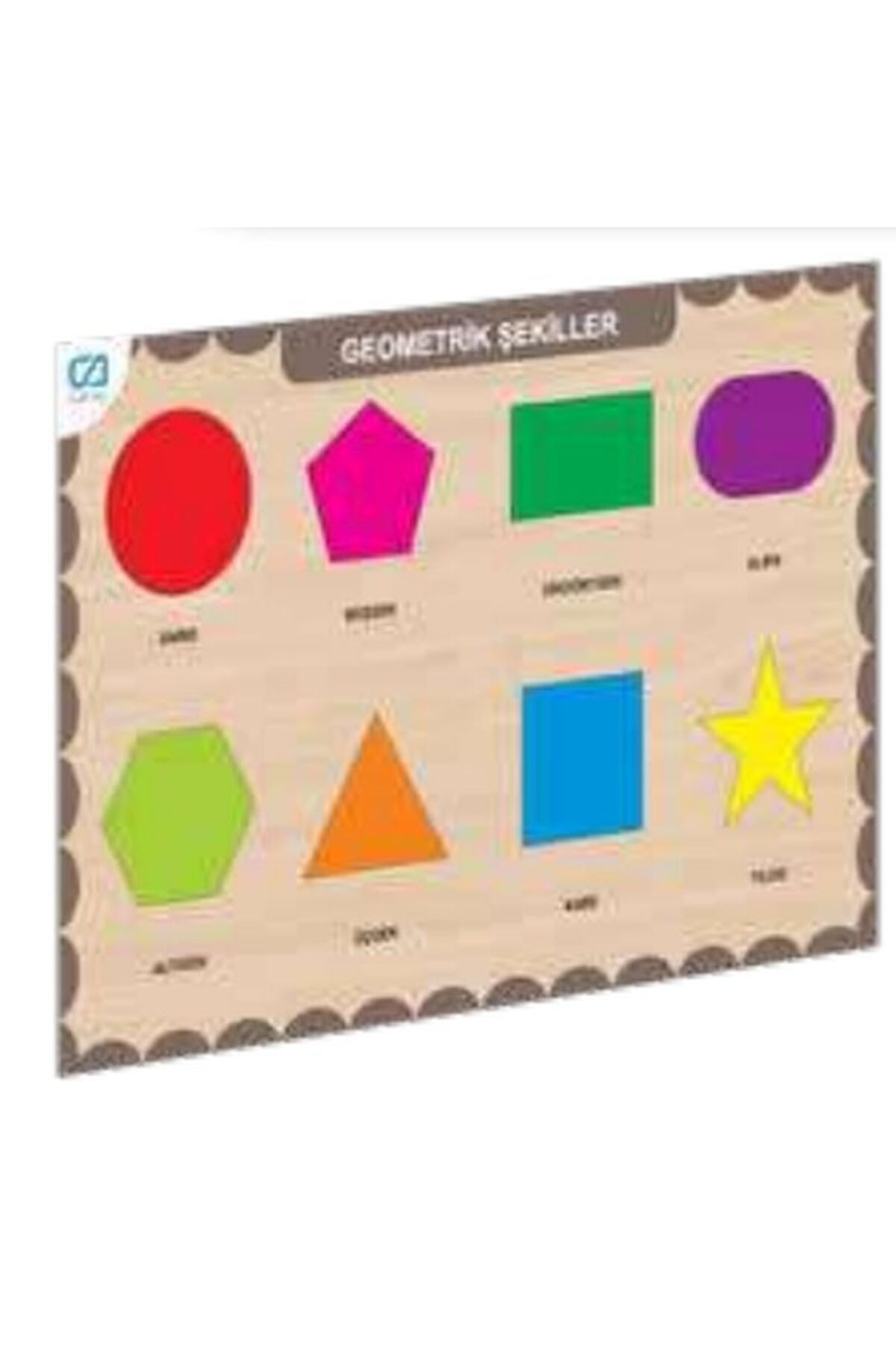 Destek Yayınları Ahşap Geometrik Şekiller Eğitici Set