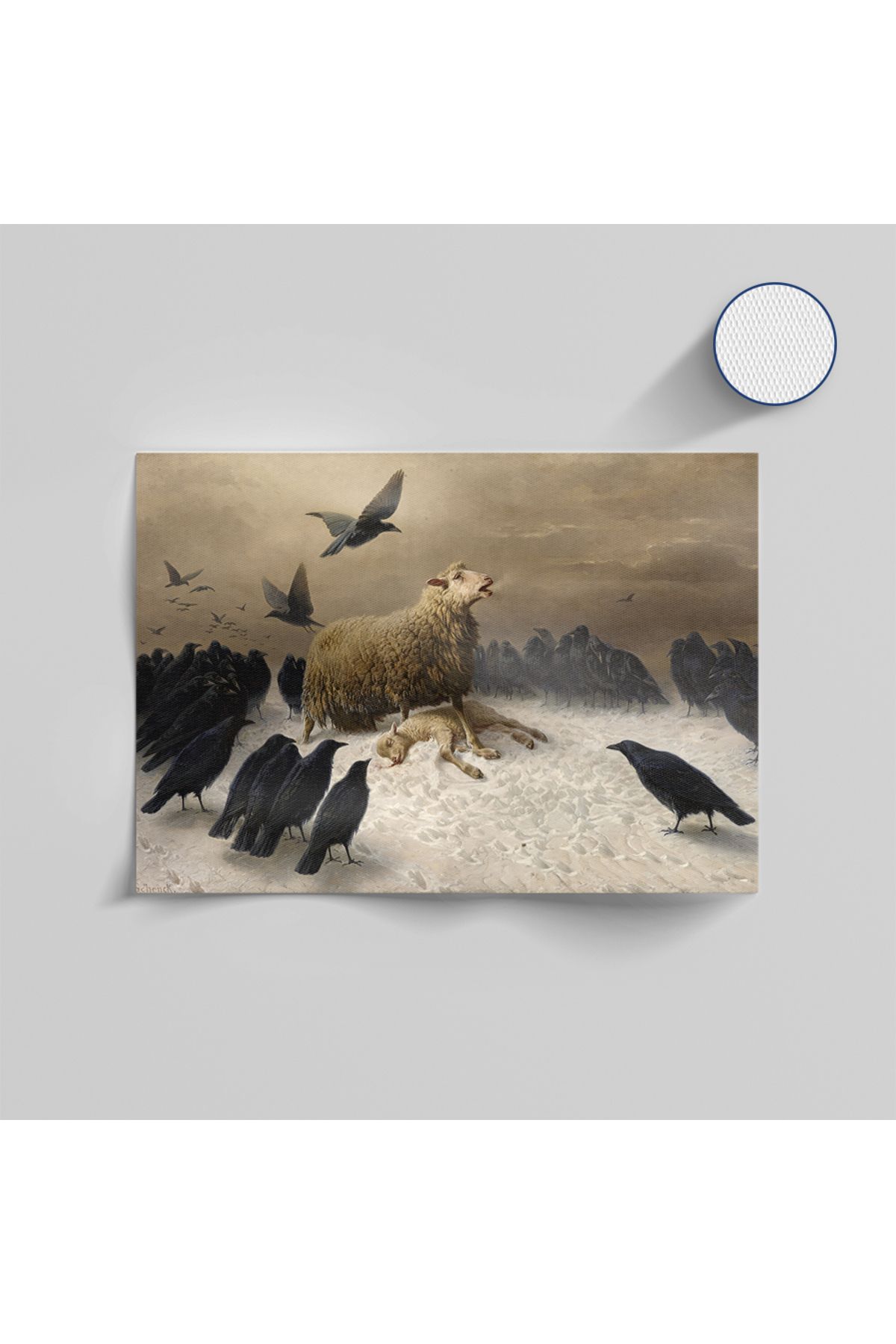 Yzc Store August Friedrich Schenck Kanvas Tablo | Klasik Sanat Doğa Manzarası Poster