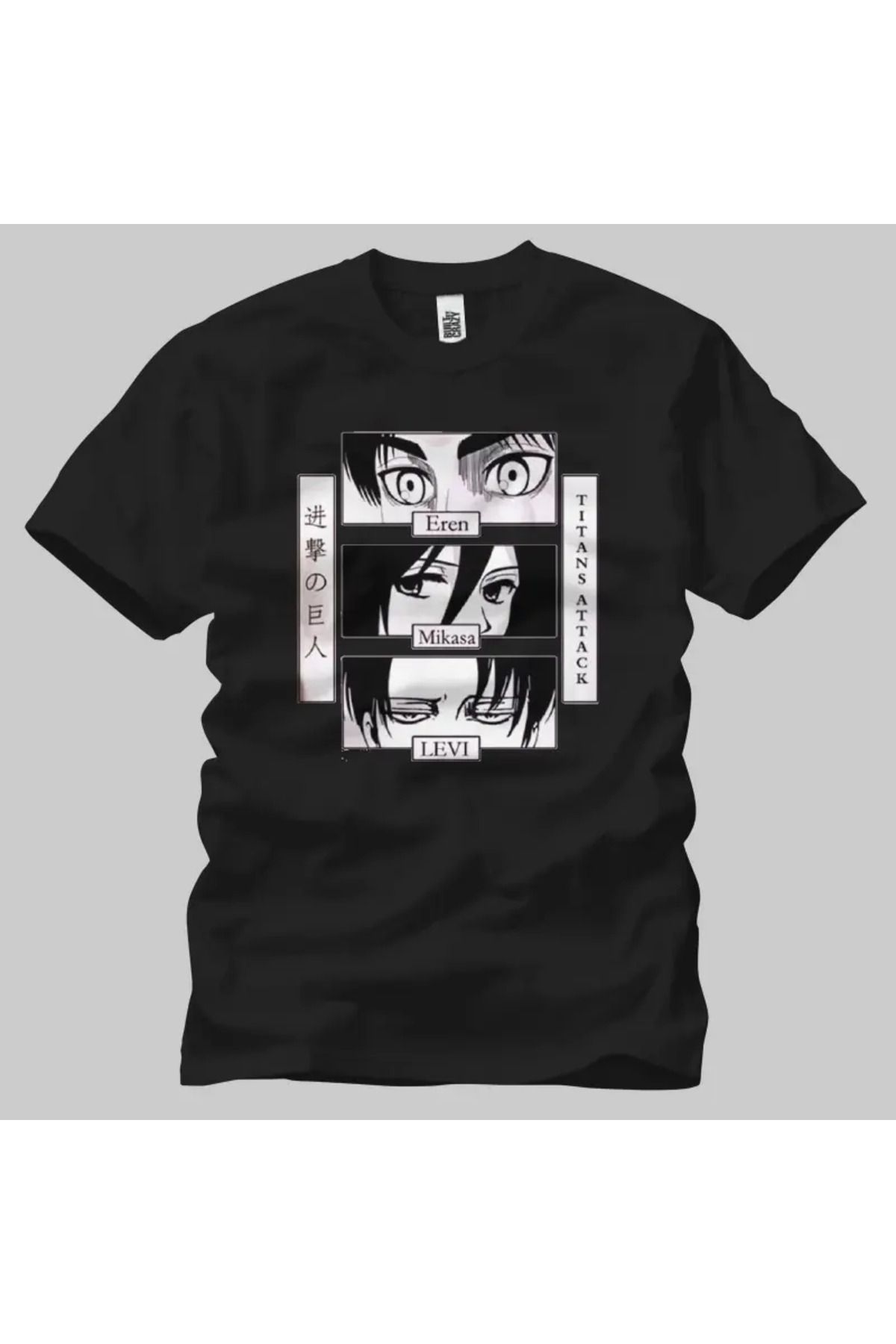Built By Crazy Attack On Titan Eren Mikasa Levi Unisex Tişört