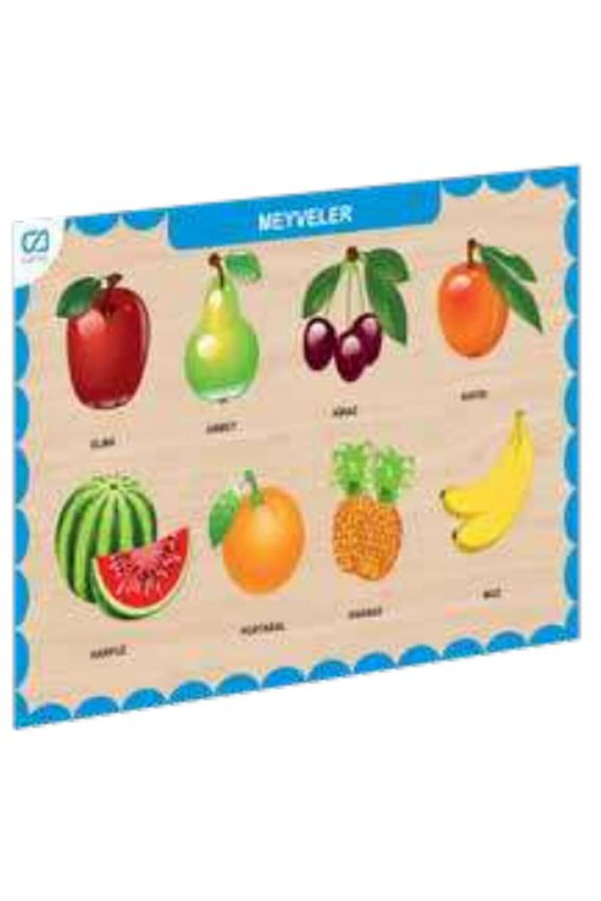 Destek Yayınları Ahşap Meyveler Eğitici Set