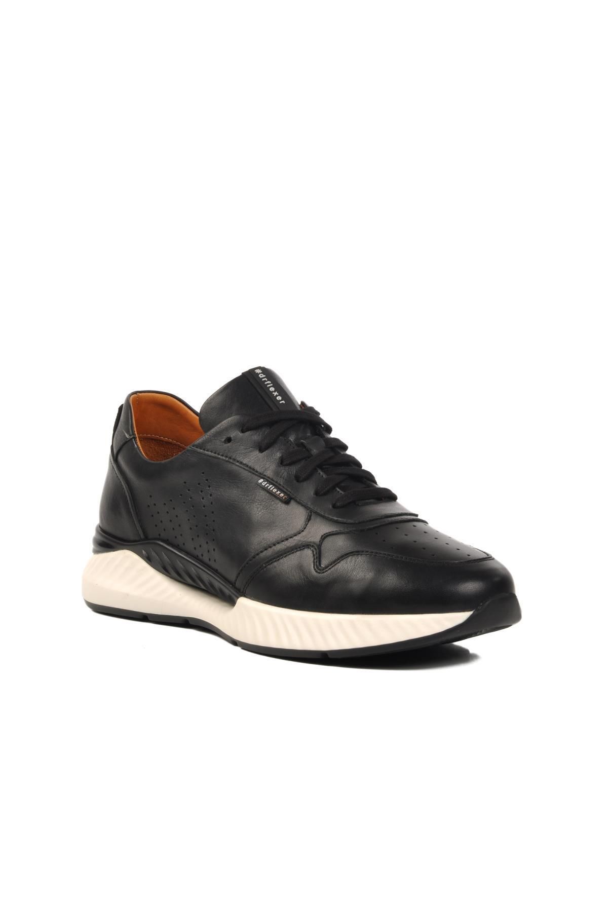WALKWAY Siyah Hakiki Deri Erkek Sneaker Dr.Flexer 758803 M