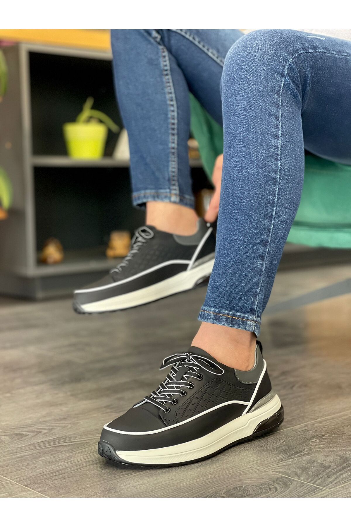 MOR KUNDURA Hakiki Deri Günlük Kullanım Sneakers Erkek Ayakkabı