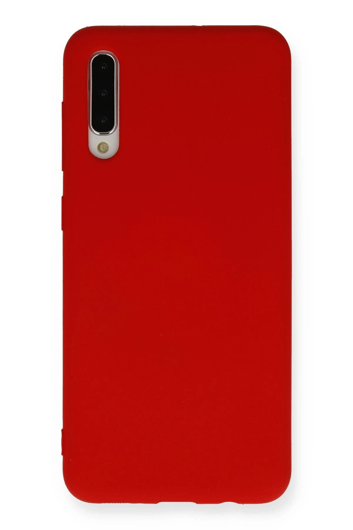 NewFace Samsung Galaxy A30S Kılıf Nano içi Kadife Silikon - Kırmızı LZWDR