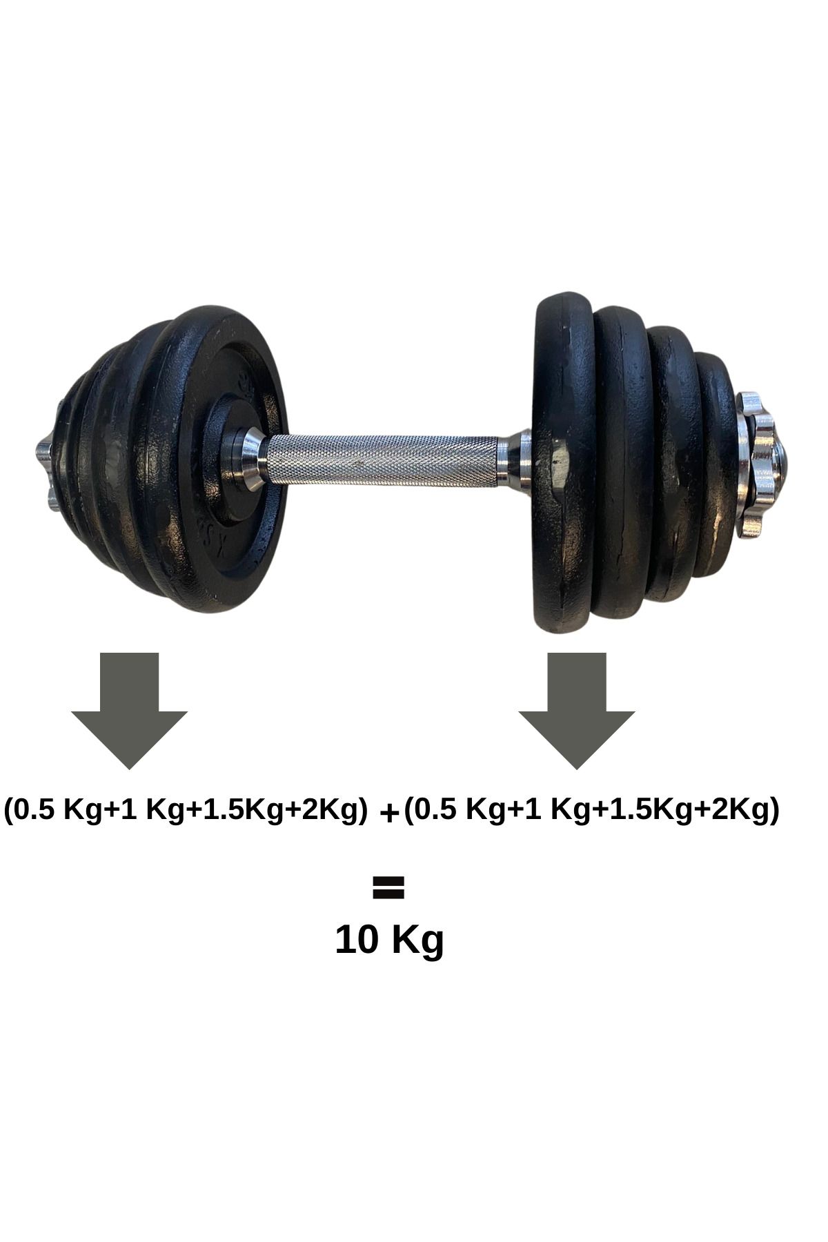 DAY''S DOCTOR Xsport Demir Döküm 10kg Dambıl Set