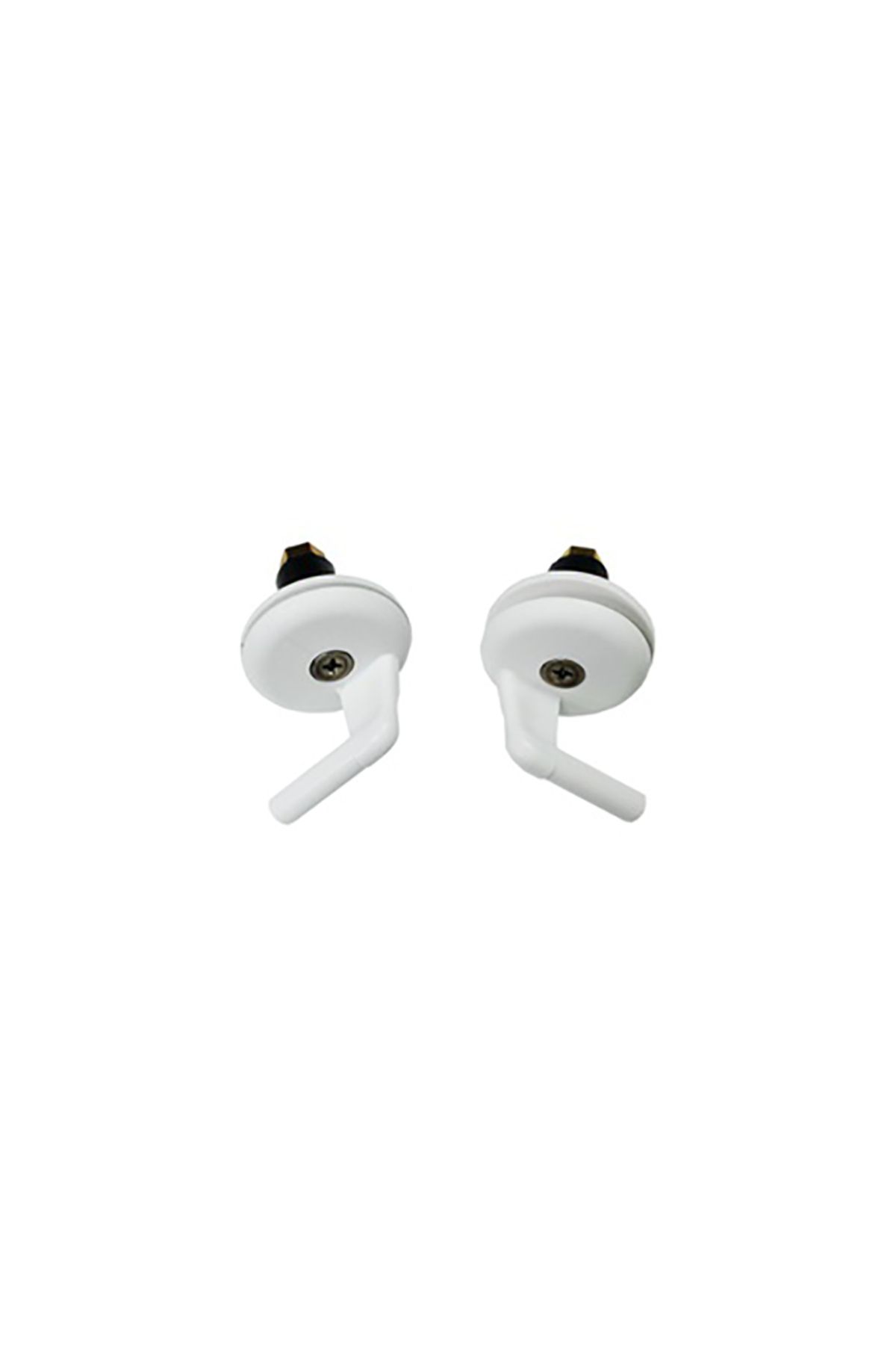 flores Surub Din Plastic Pentru Prindere Capac Wc, Model Gala, 2 Buc / Set - One Size