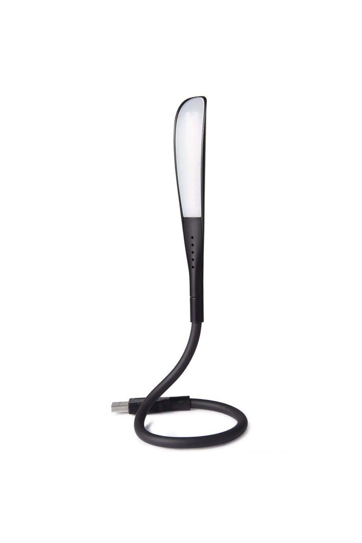 RiverWorld River World Siyah Renkte 3 Kademeli 14 Ledli USB Girişli Kitap-Masa Okuma Lambası Ledi