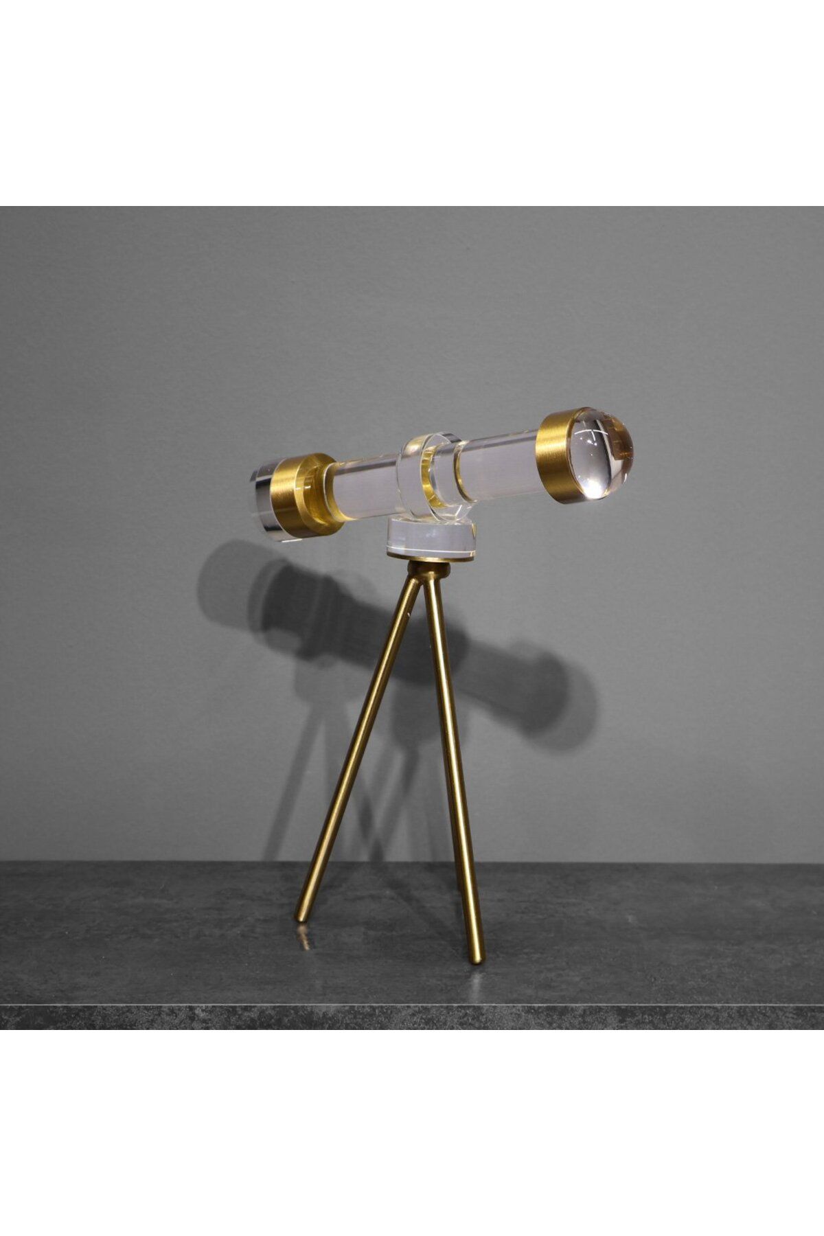 Softyline Ayaklı Cam Teleskop Gold