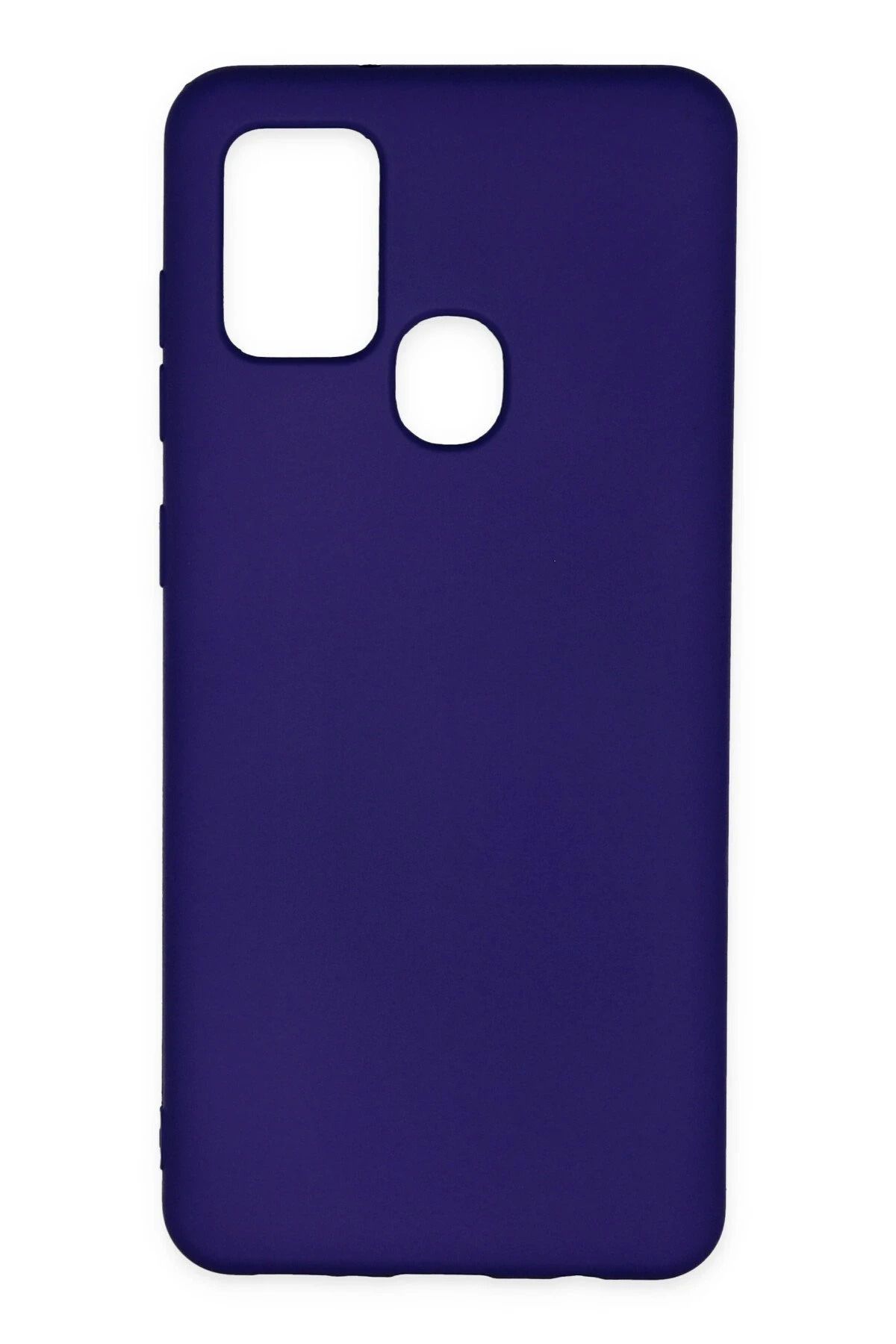 NewFace Samsung Galaxy A21S Kılıf Nano içi Kadife Silikon - Mor NRMSA
