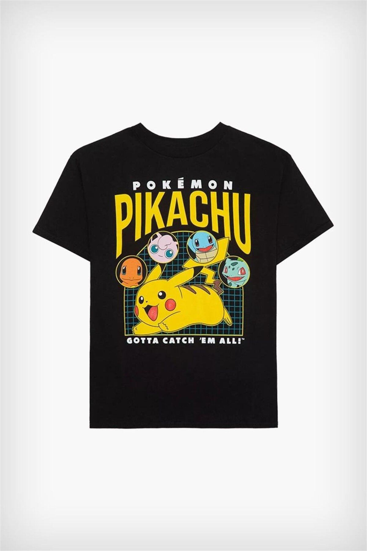 Karakedi Siyah Pikachı "Gotta Catch All" Unisex T-shirt