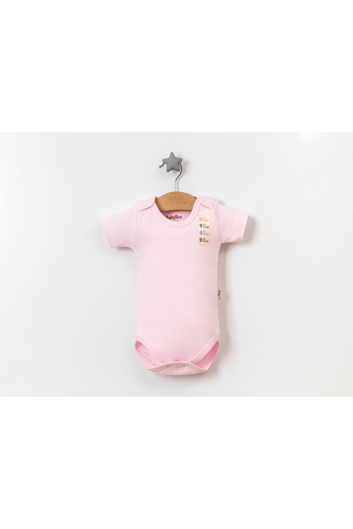 mia mia MiaKids Bebek Yarım Kol Düz Renk Badi