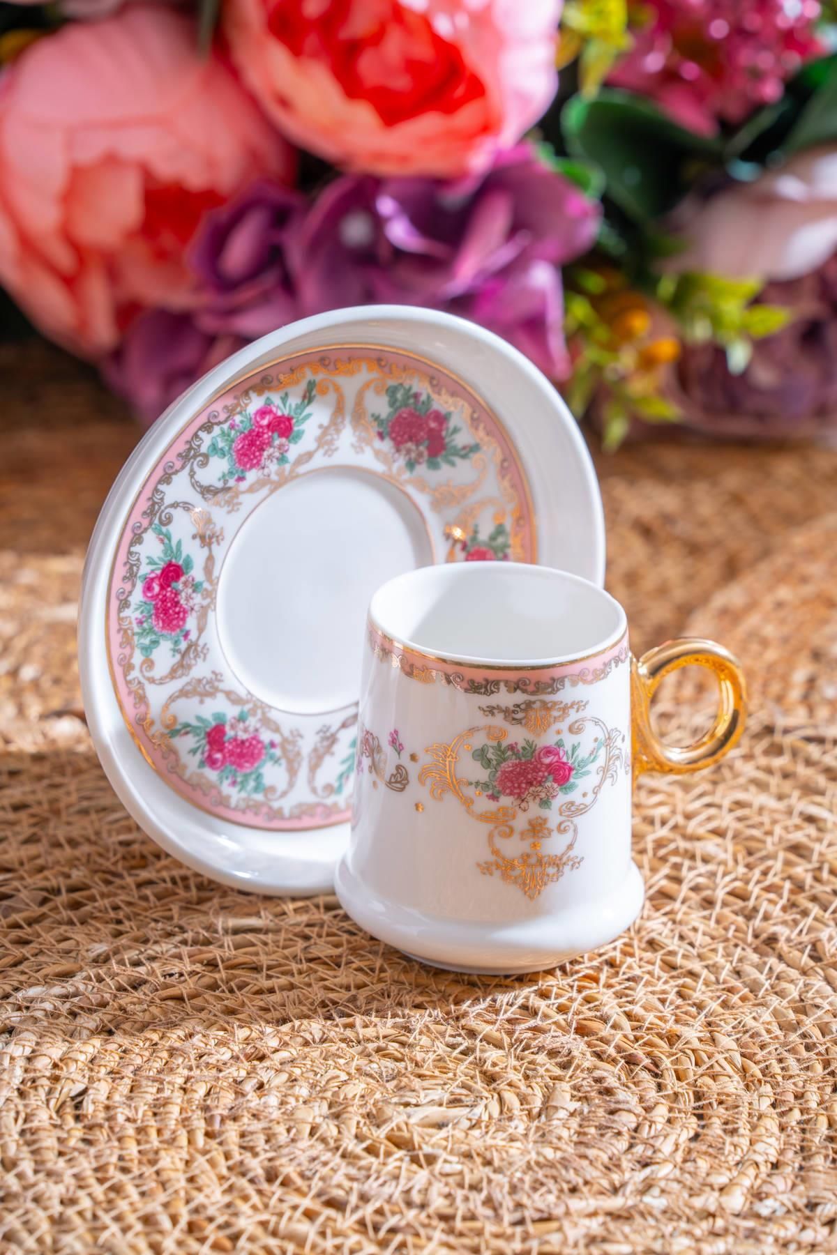 ACAR Lenora 6 Kişilik Kahve Fincanı Takımı - 90 ml
