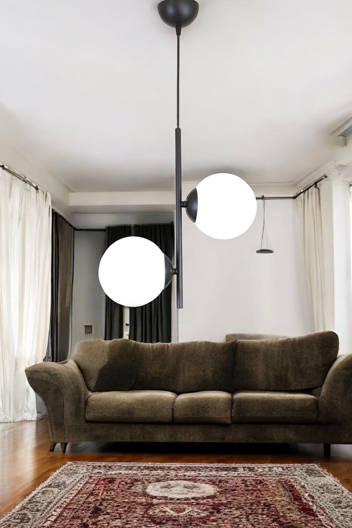 OSC HOME AYDINLATMA TASARIM metal avize siyah renk