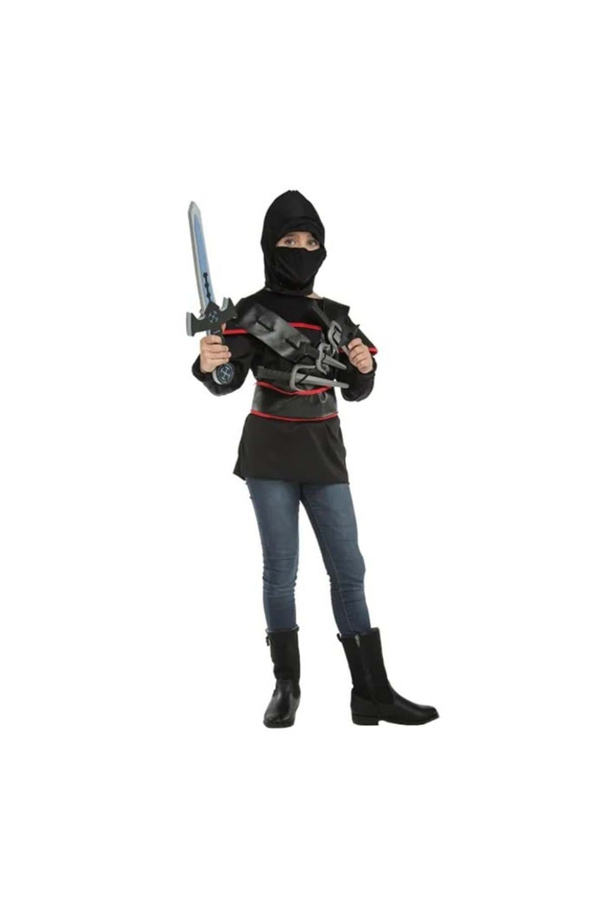KidMania-Ninja costume with accessories for children 5-7 years 116-128 cm 2