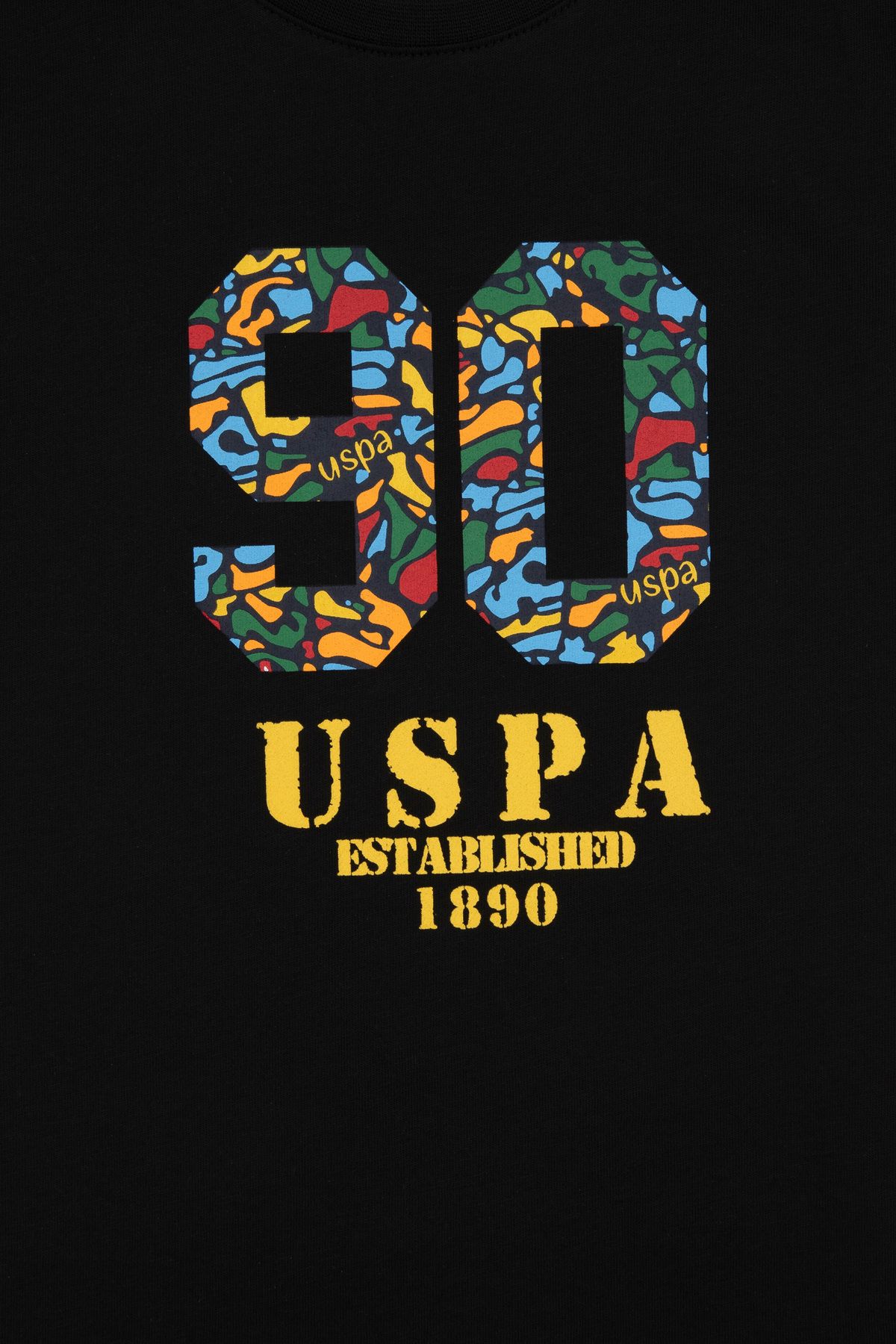 U.S. Polo Assn.-Boy's Black Crew Neck T-Shirt 50307268-Vr046 3