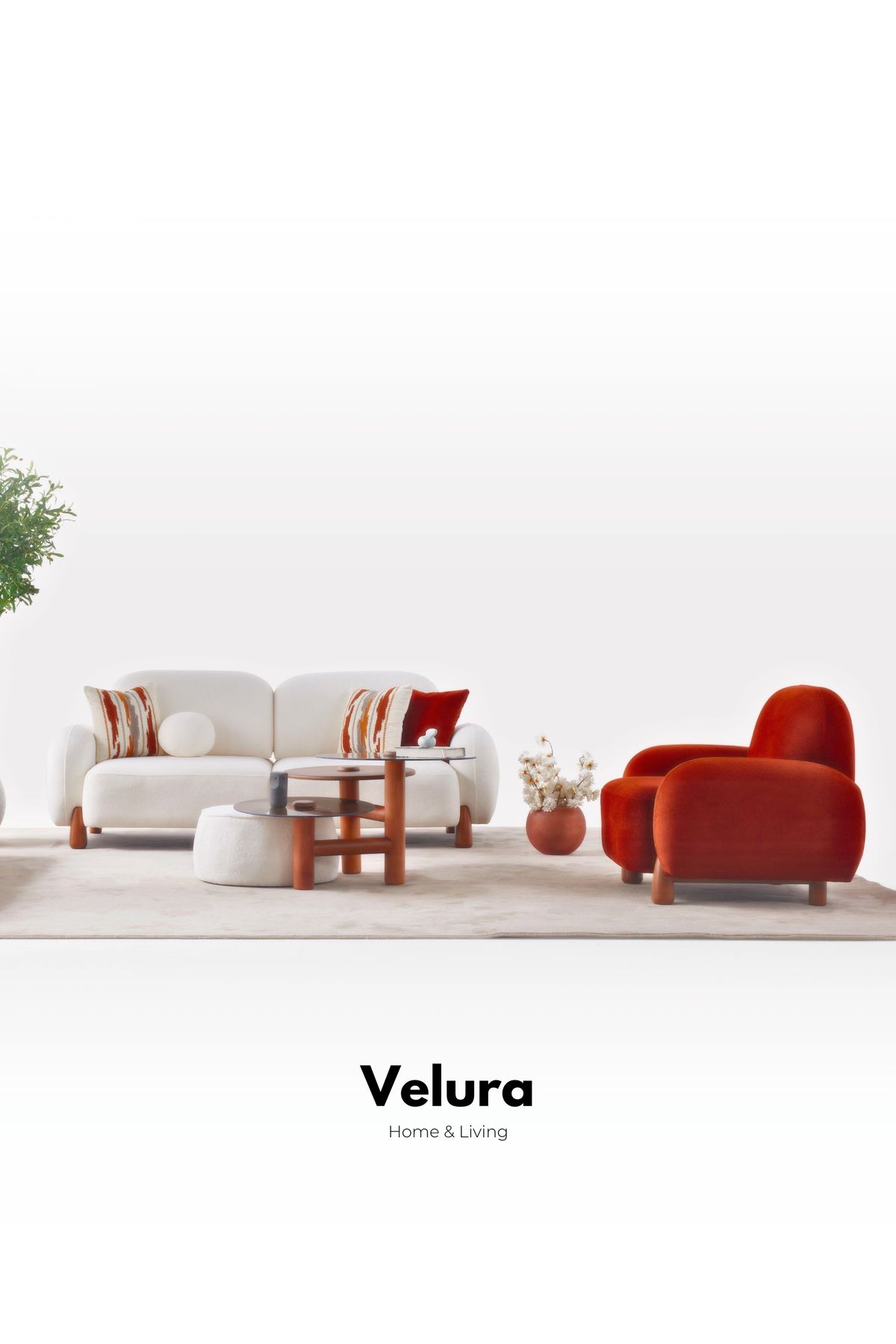 Velura Home & Living Piedra Koltuk Takımı & Sırt Mekanizmalı Kanepe (3+1)