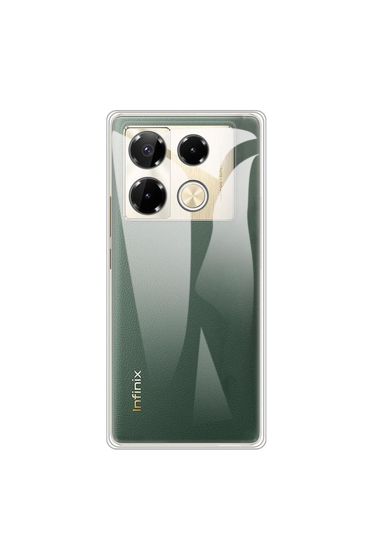 KZY İletişim Infinix Note 40 Pro ile Uyumlu Kapak Kamera Korumalı Süper Silikon Şeffaf Kılıf