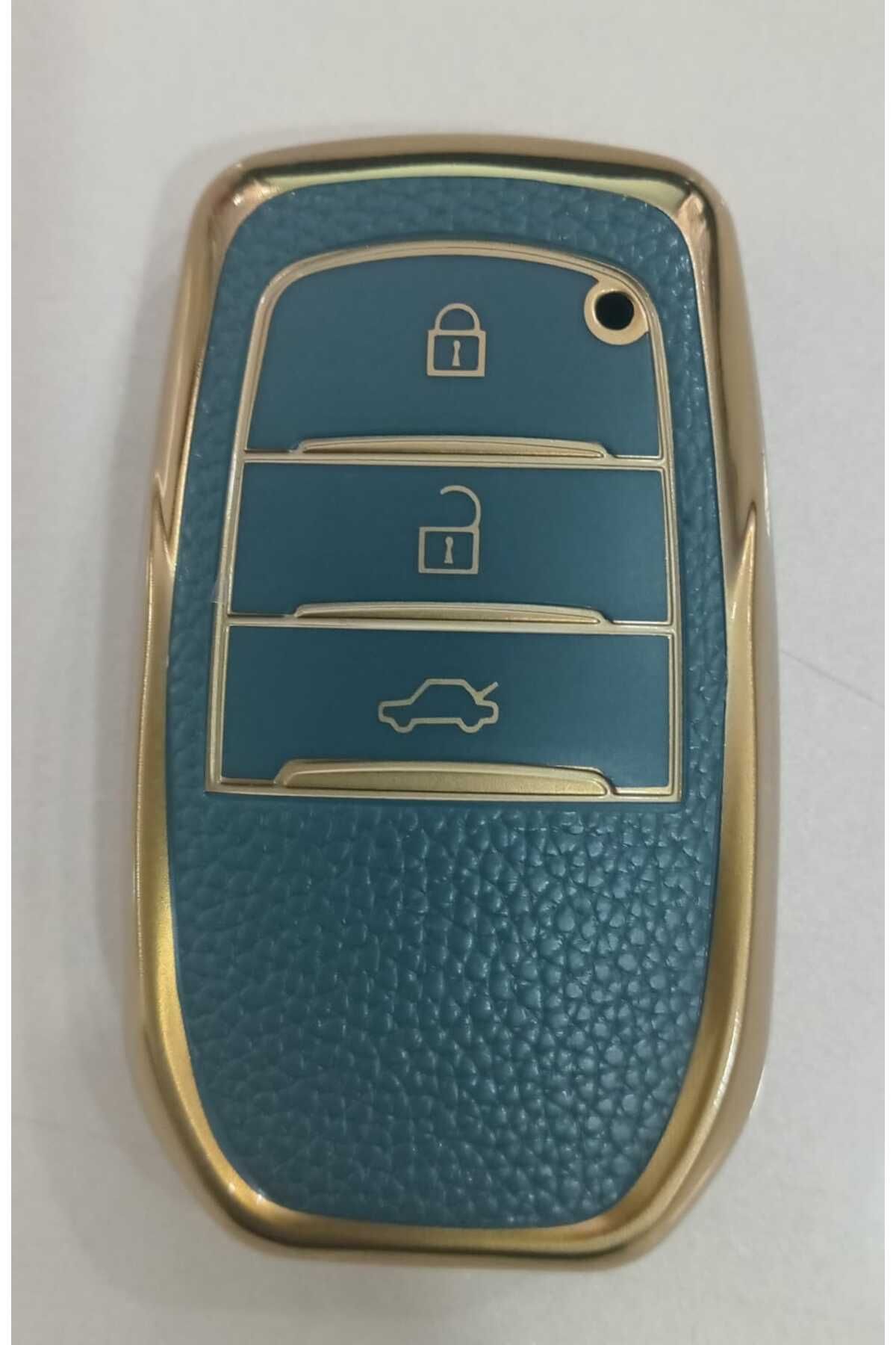 Mutlu TOYOTA NANO SİLİKON OTO KUMANDA KILIFI GRİ - GOLD