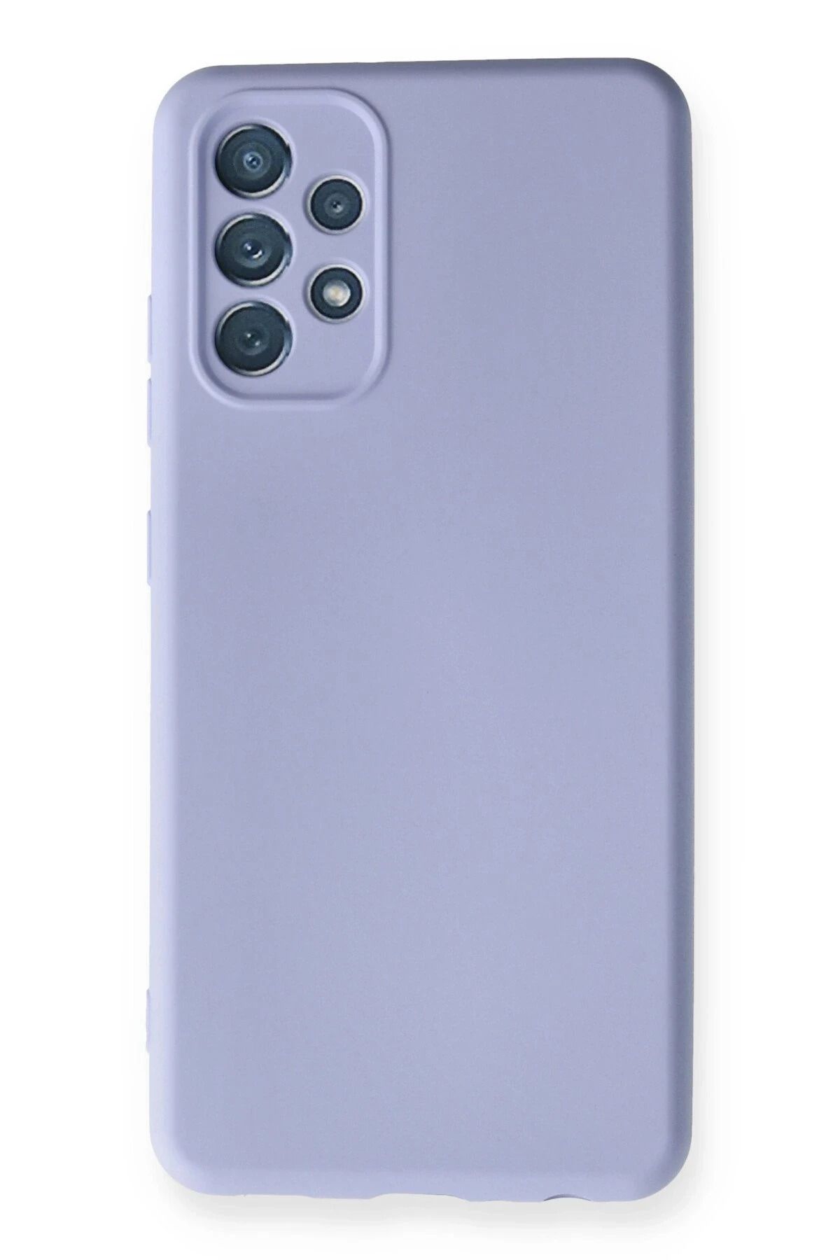 NewFace Samsung Galaxy A32 Kılıf Nano içi Kadife Silikon - Lila NRMSA