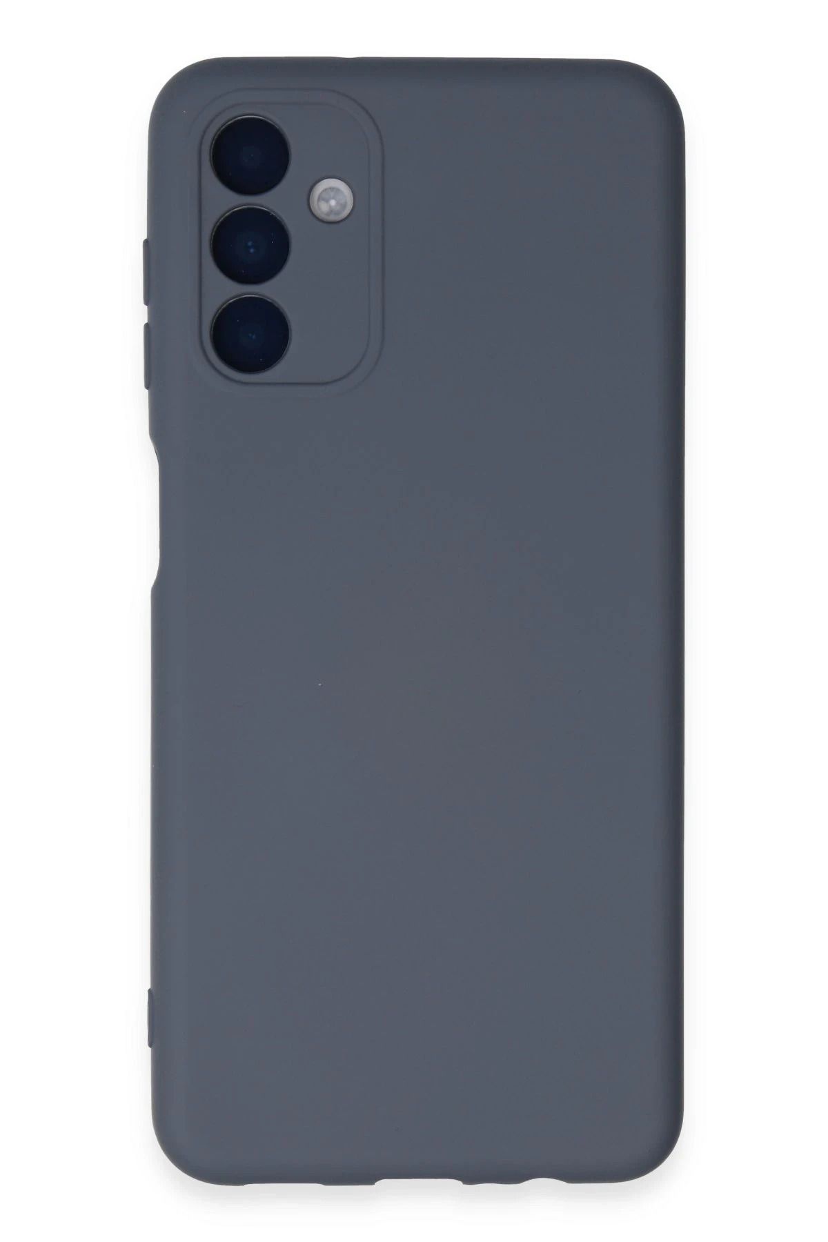 NewFace Samsung Galaxy A24 4G Kılıf Nano içi Kadife Silikon - Gri ALMLA