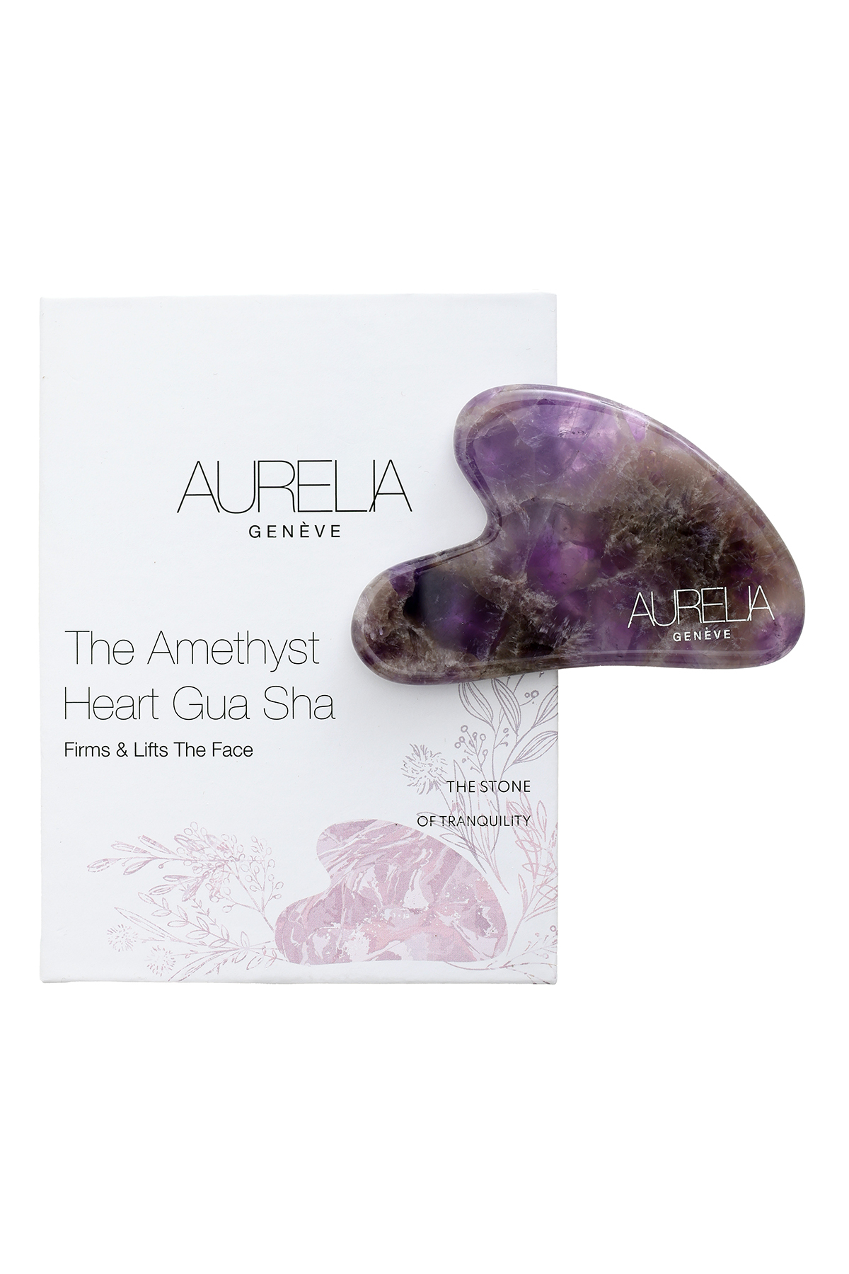 Amethyst Gua Sha Crystal - Heart - Gua Sha Taşı – Ametist — رنگارنگ AR2023 — تصویر 5 از 6