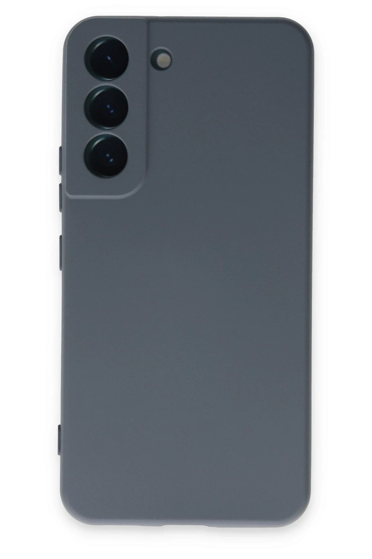 NewFace Samsung Galaxy S22 Kılıf Nano içi Kadife Silikon - Gri JOJUA