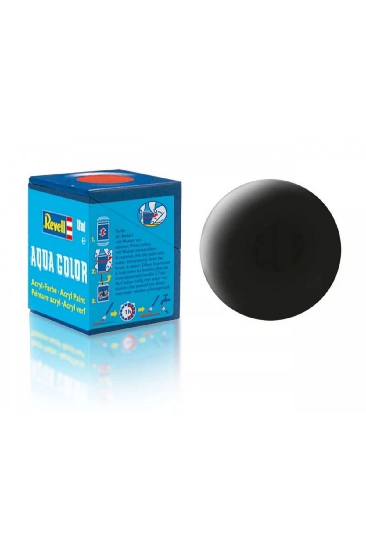 Skygo Aqua Color Black - Mat Boya - 18 ml